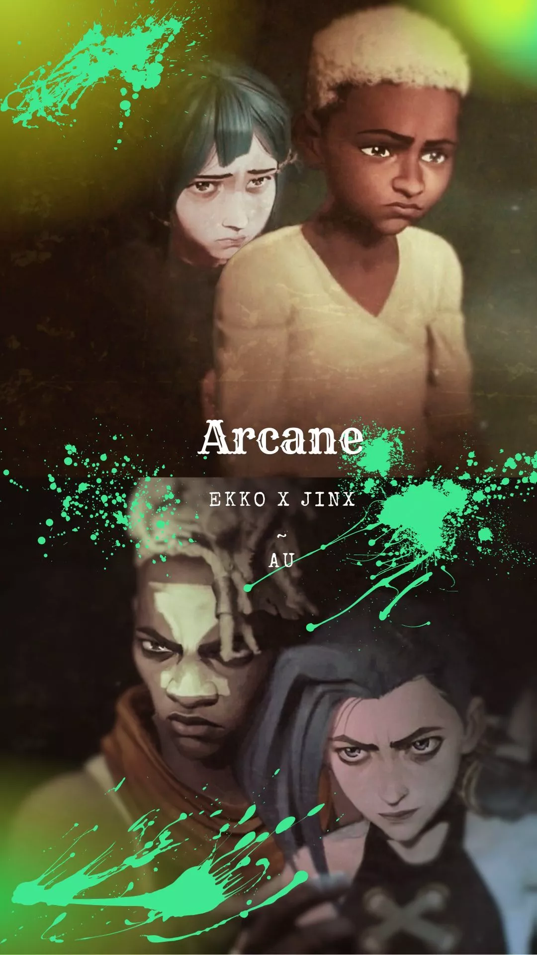 Arcane. Ekko X Jinx. AU I a Jinx