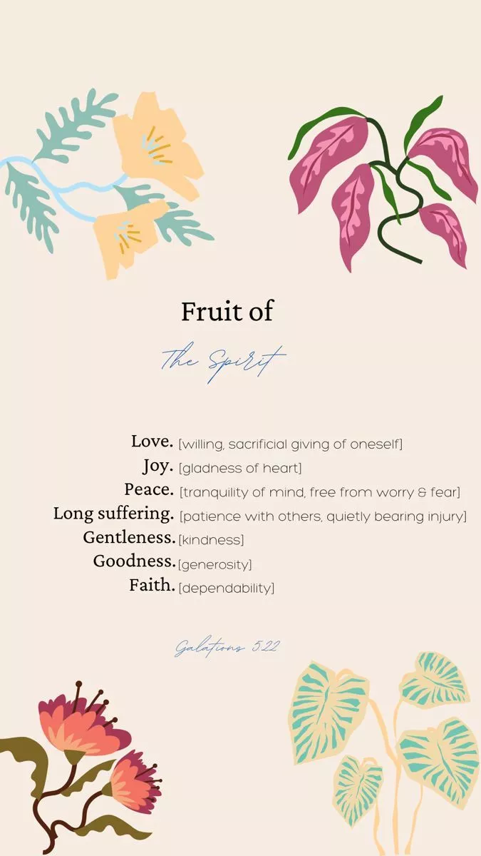 Fruit of the Spirit phone wallpaper