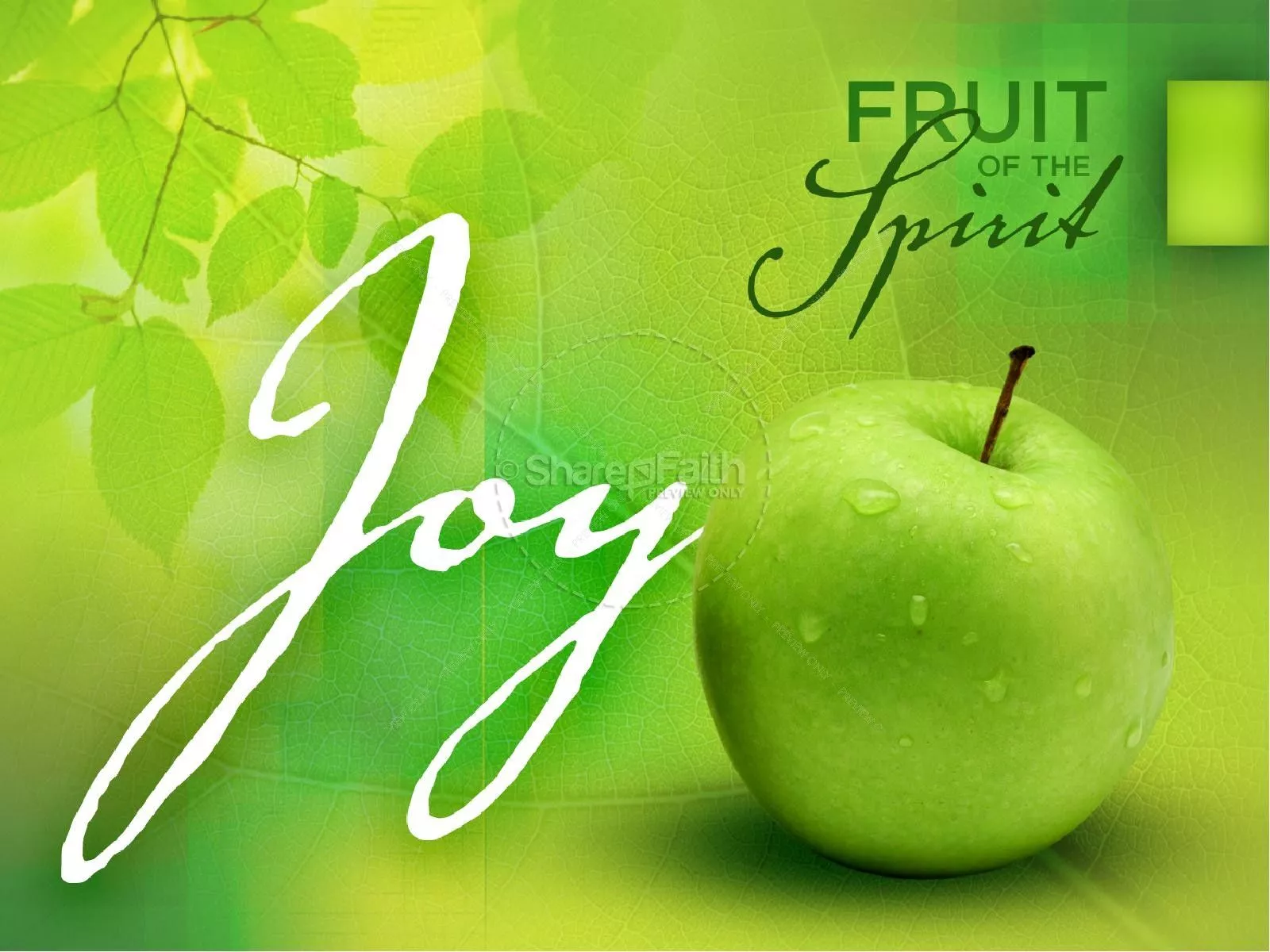Joy Fruit of the Spirit PowerPoint