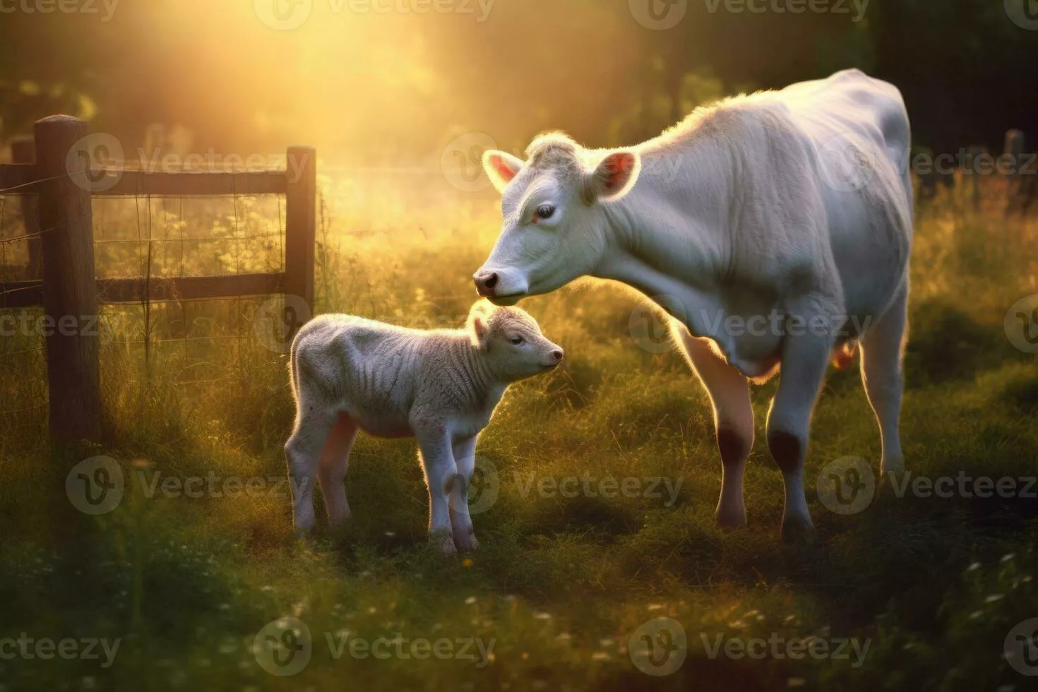 Cow With Calf Image