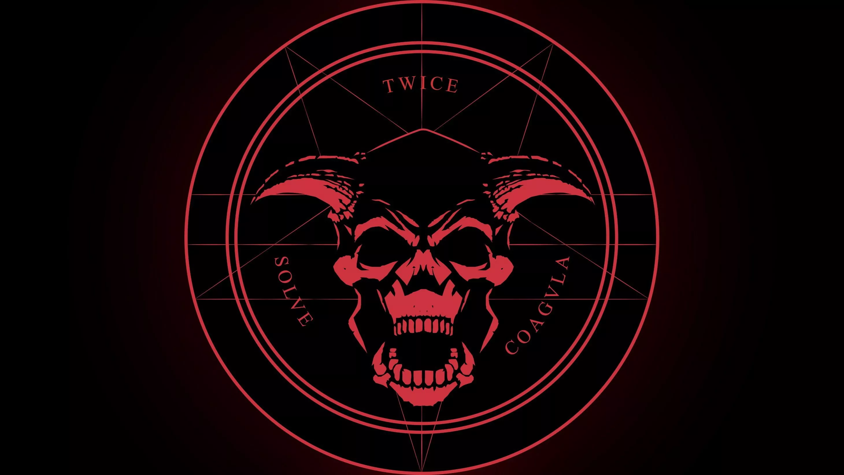 Animal skull illustration, skull, demon