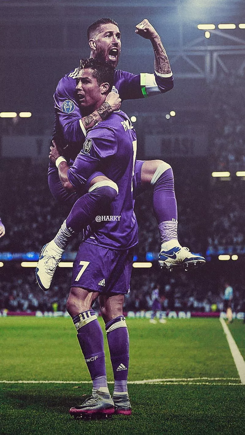 Ramos and Ronaldo, cr7, laliga
