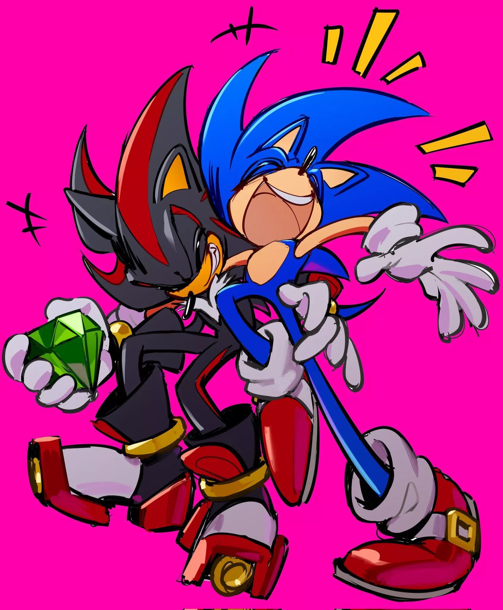 sonic and shadow, sonic, shadow