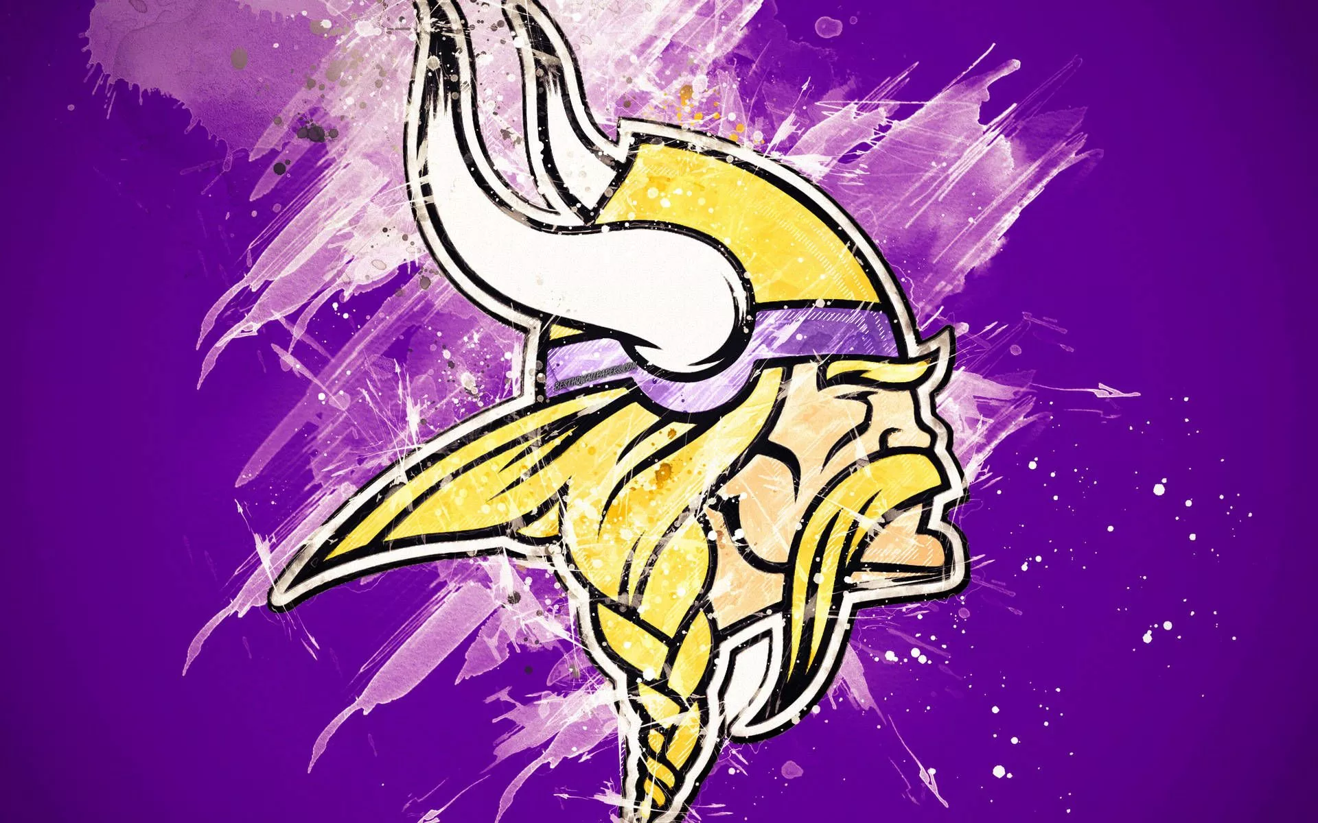 Caricature Minnesota Vikings Logo