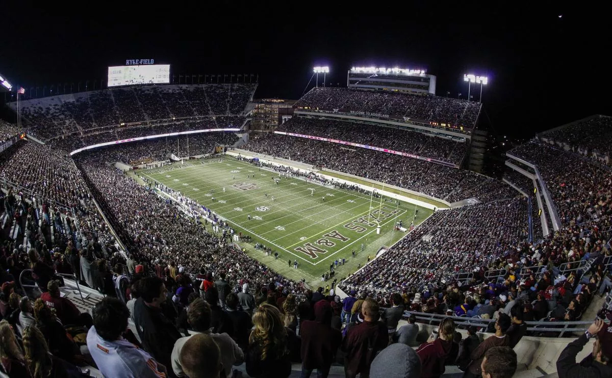 West side of Texas A&M's Kyle Field