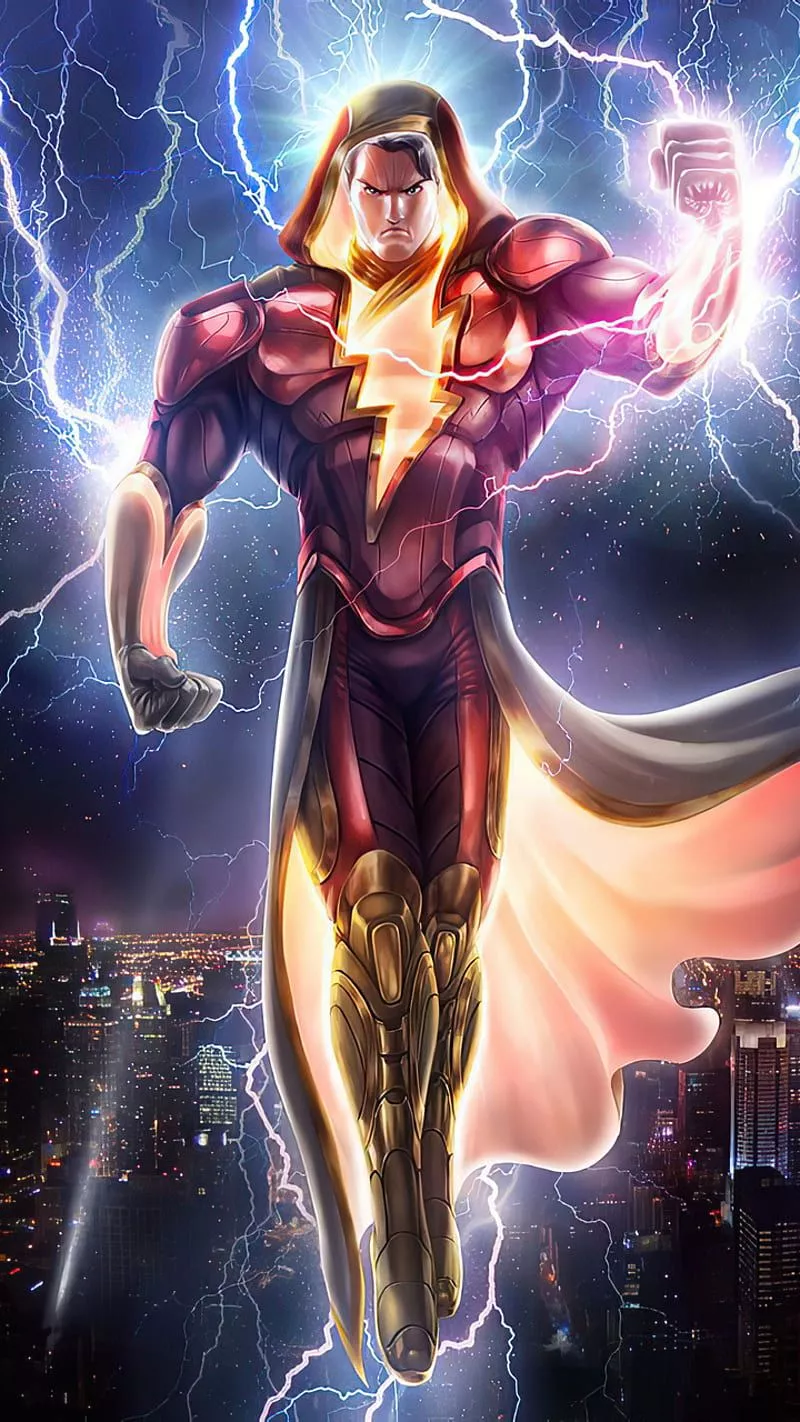 Shazam, billy batson, dc, HD phone