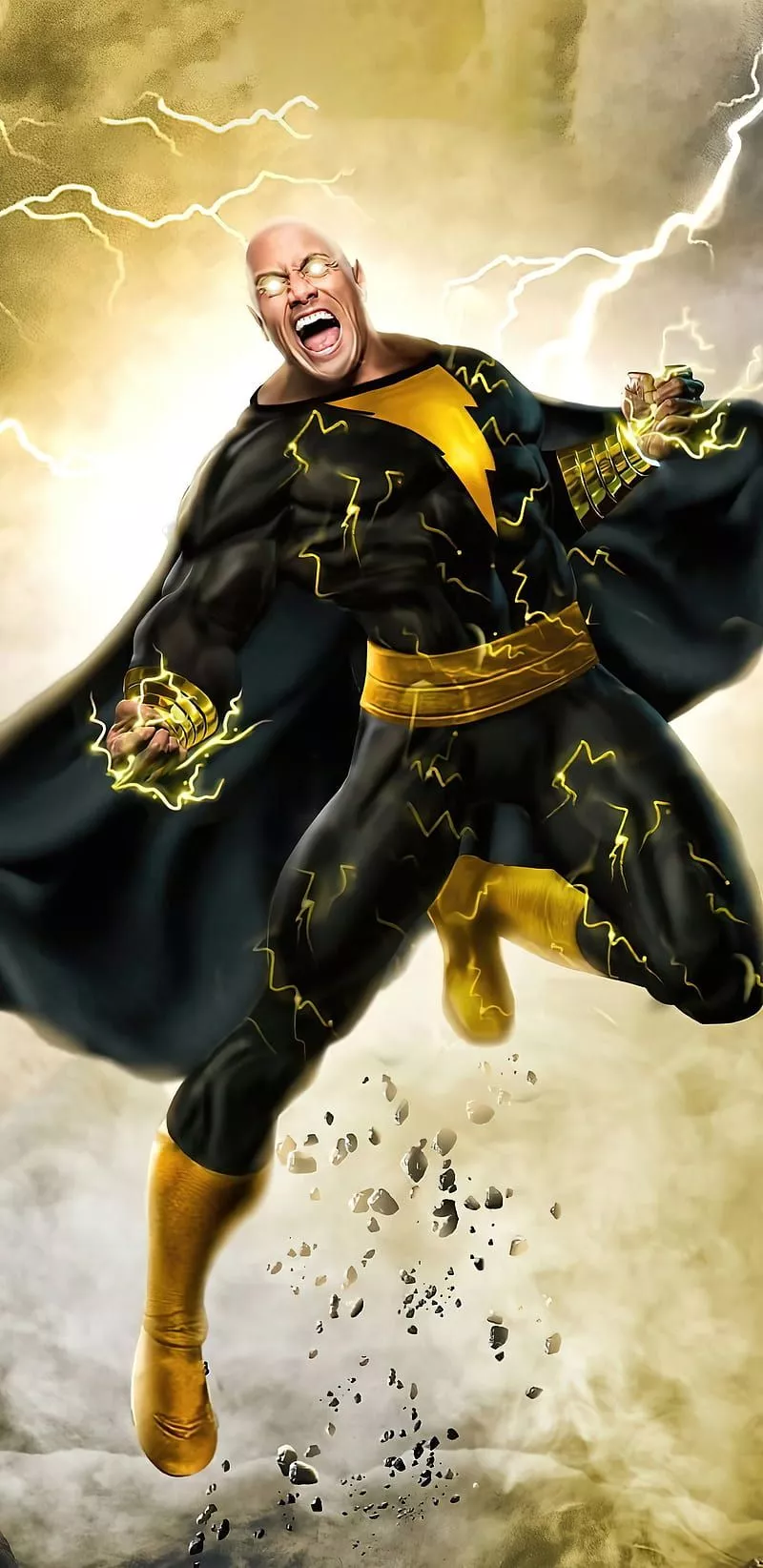 Black adam, heroes, shazam, HD phone