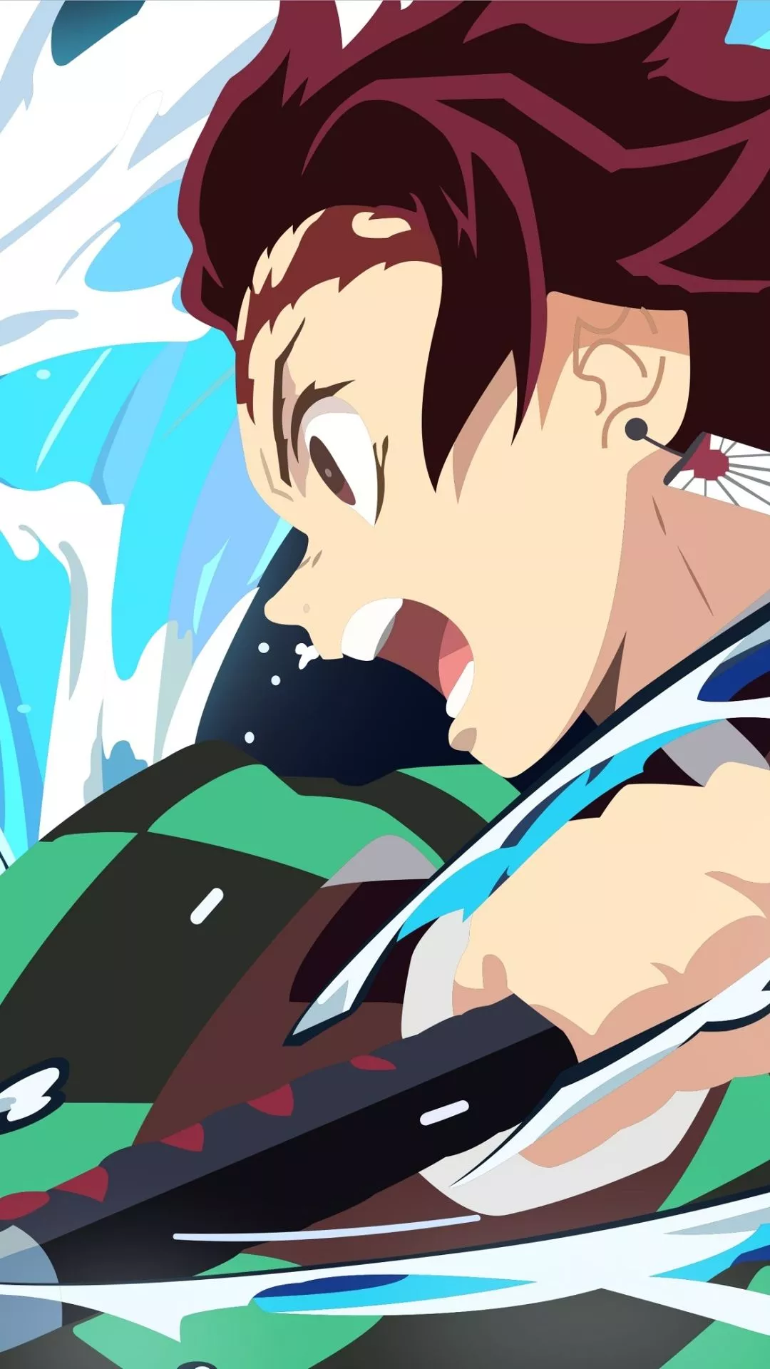 Dynamic Tanjiro Kamado Mobile Wallpaper