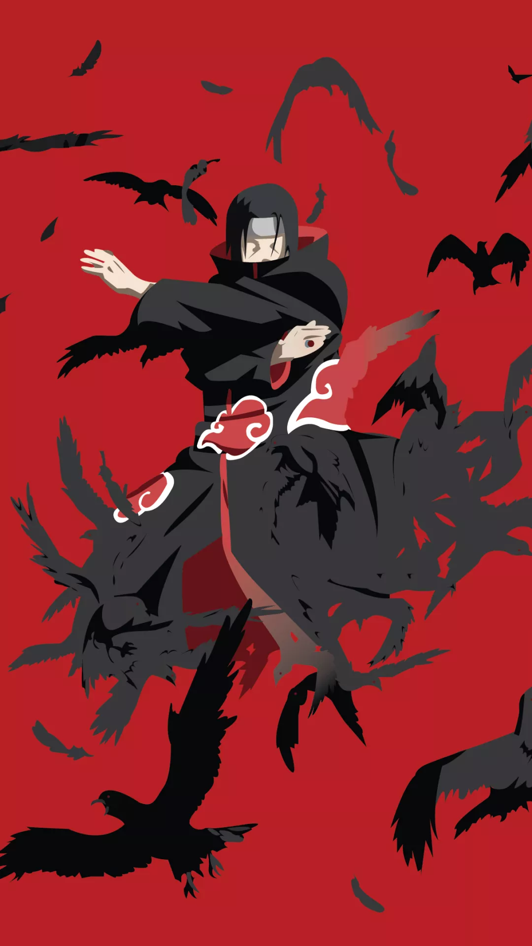 Itachi Uchiha Wallpaper 4K, Illustration, Minimalist