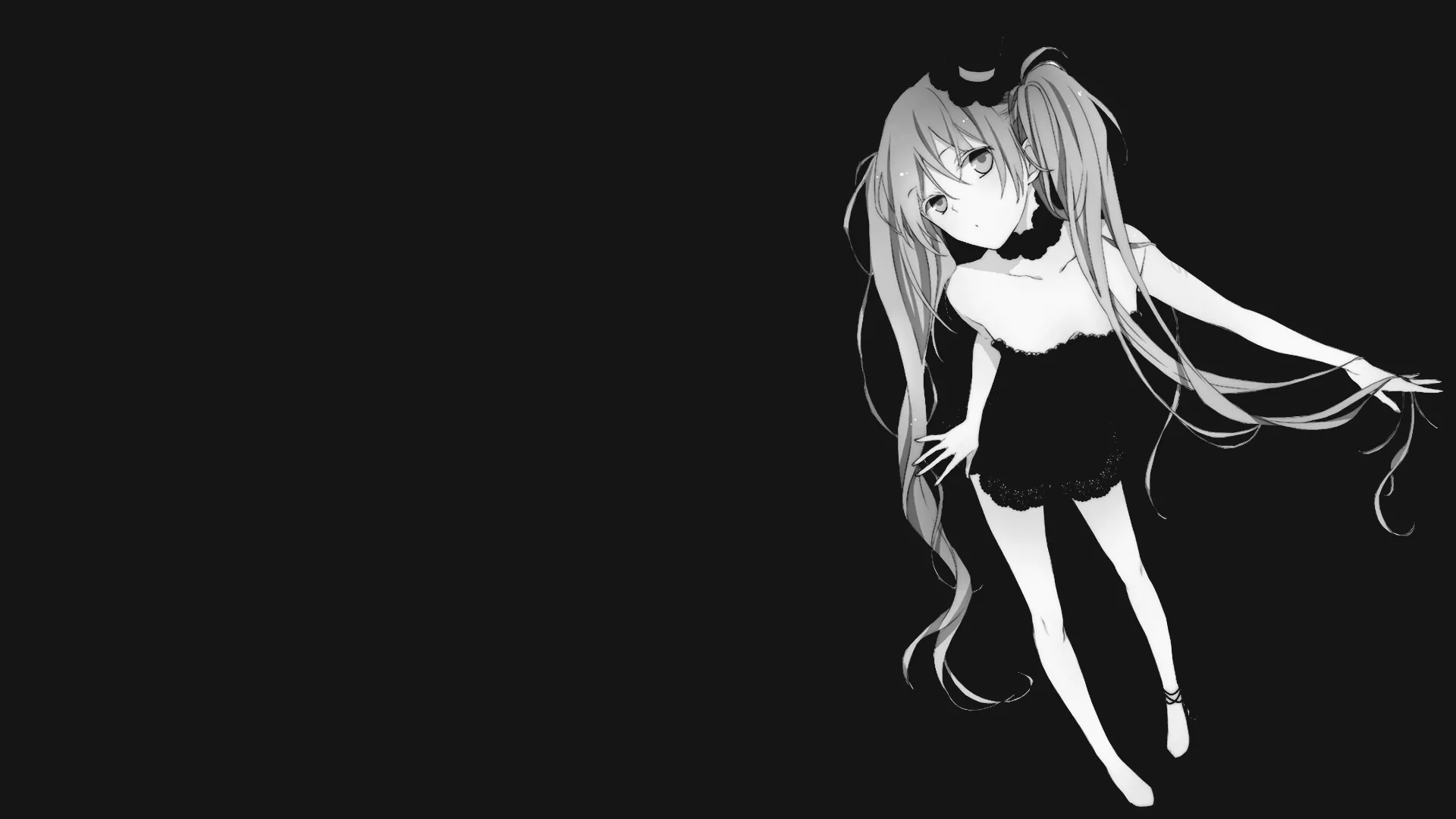 Download Monochrome Hatsune Miku Anime