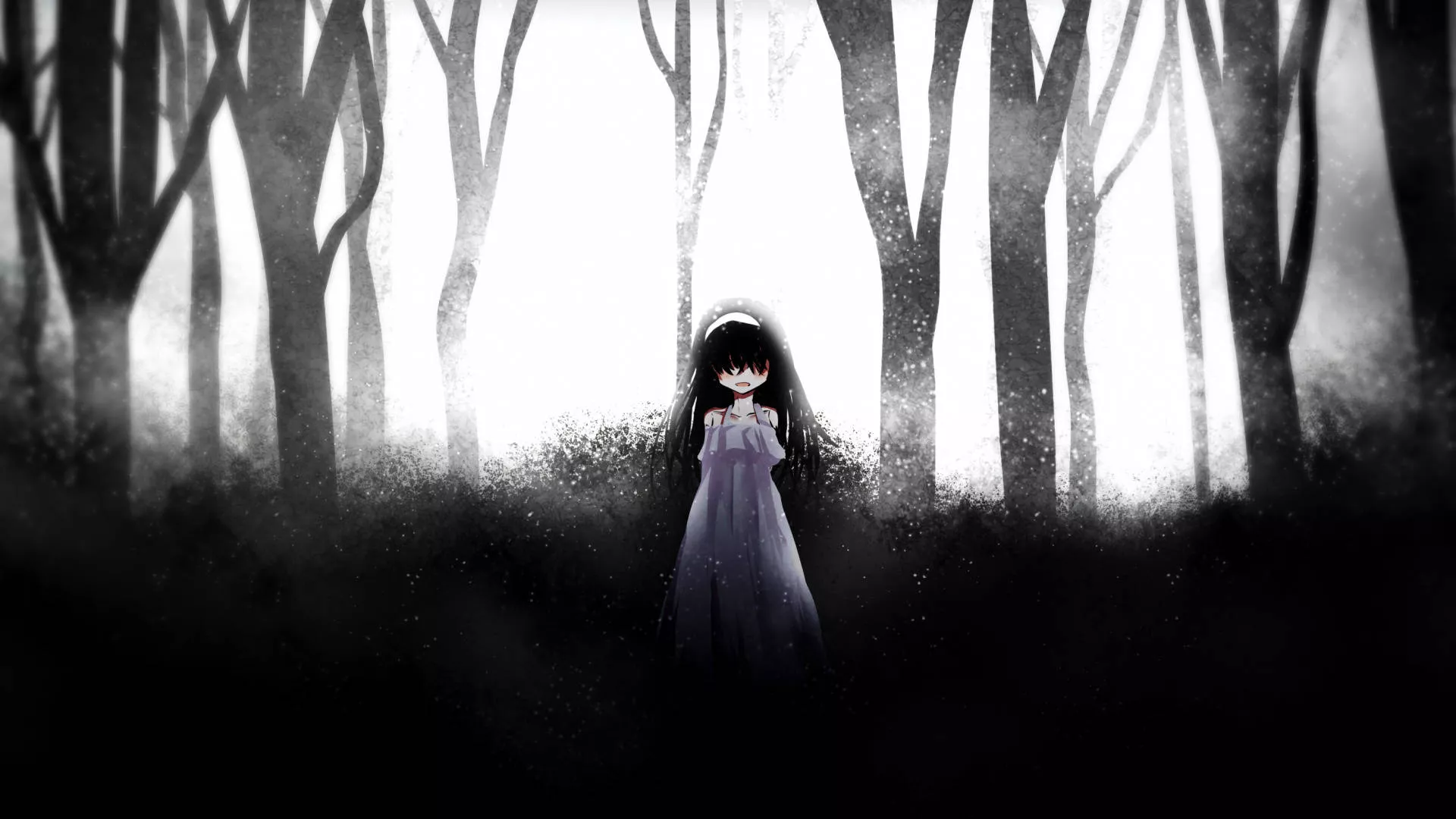 Scary Black And White Anime Wallpapers Wallpaper Cave