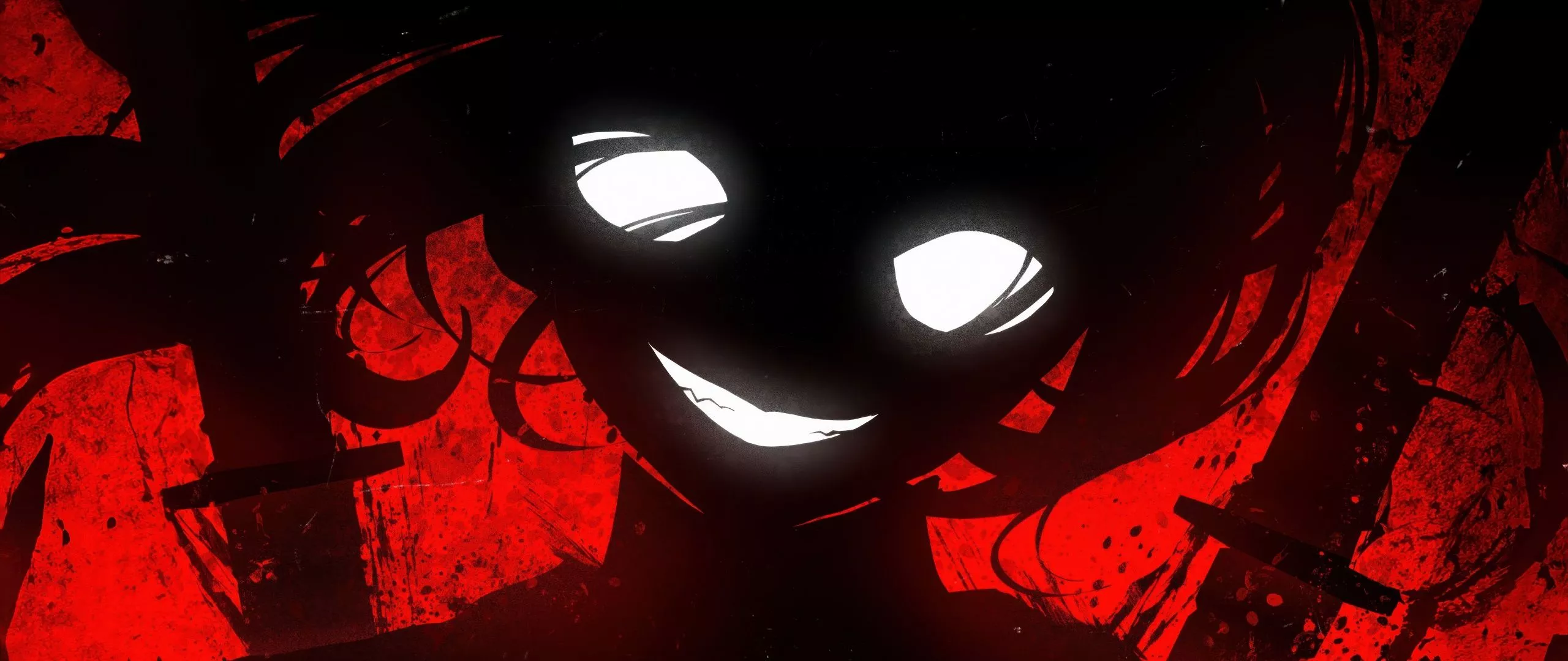 Devil Wallpaper 4K, Anime girl, Red