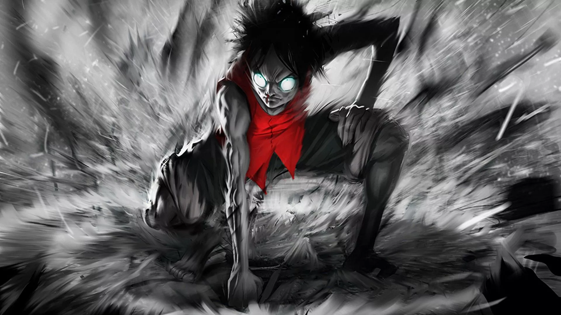 One Piece Creepy Luffy HD Anime