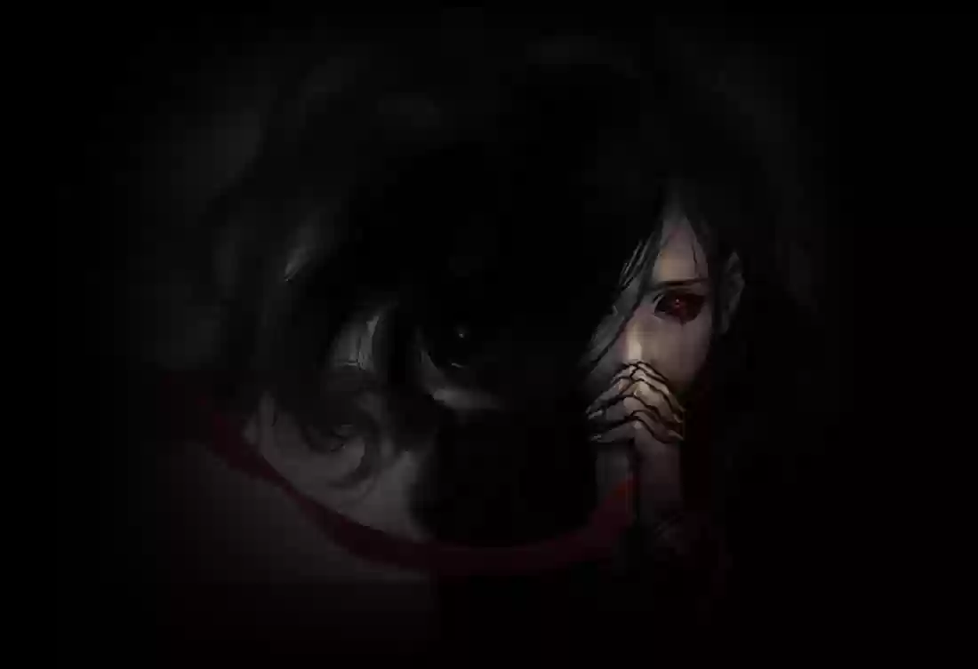 Nfbn3N8L horror blacked out eyes anime