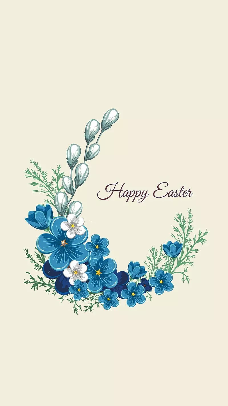 Easter Message, flowers, happy, ipad