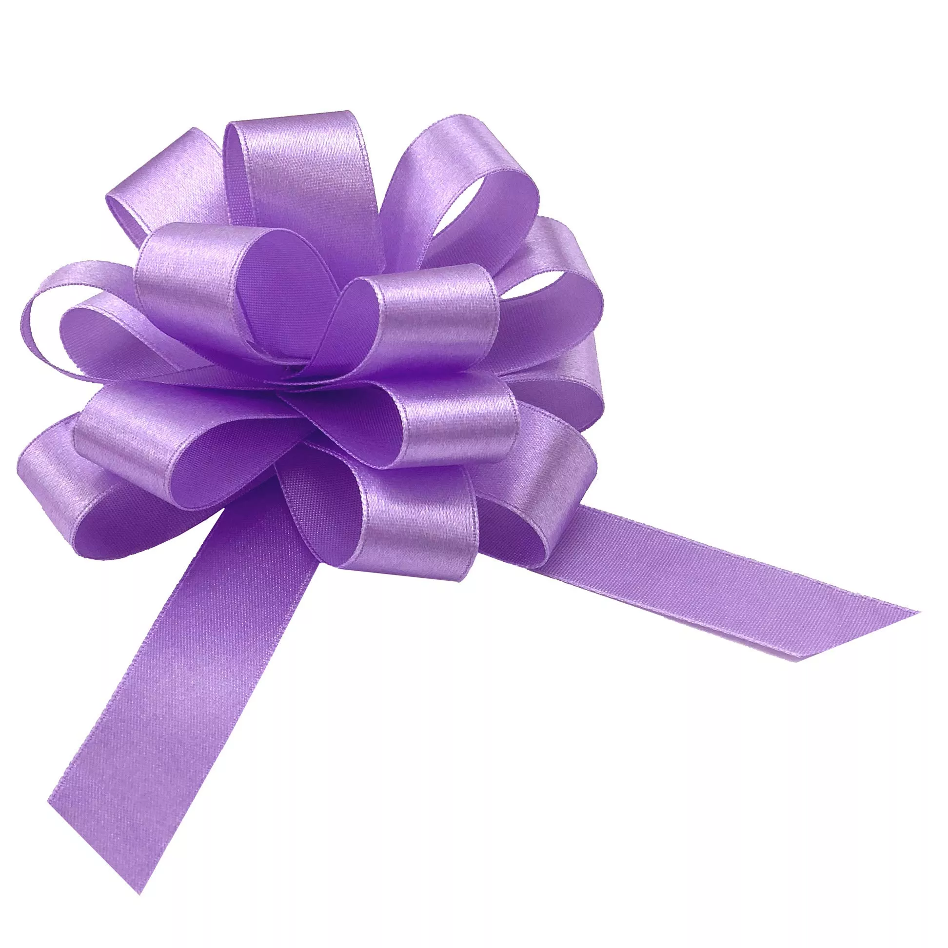 Lavender Satin Gift Pull Bows