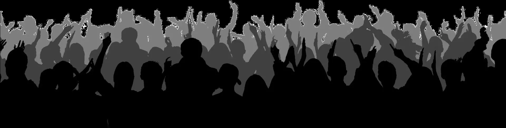 Download Excited Crowd Silhouette.png