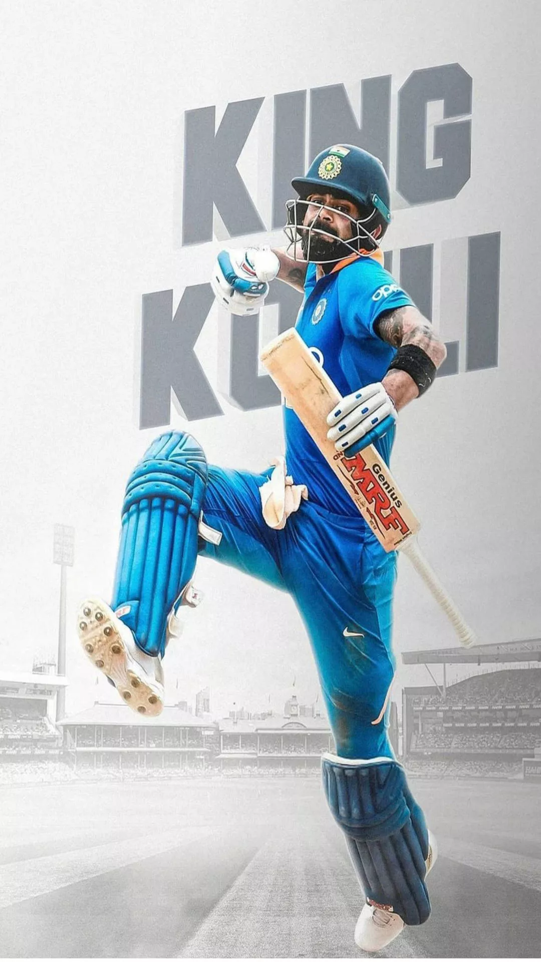 King Virat Kohli HD Art Wallpaper
