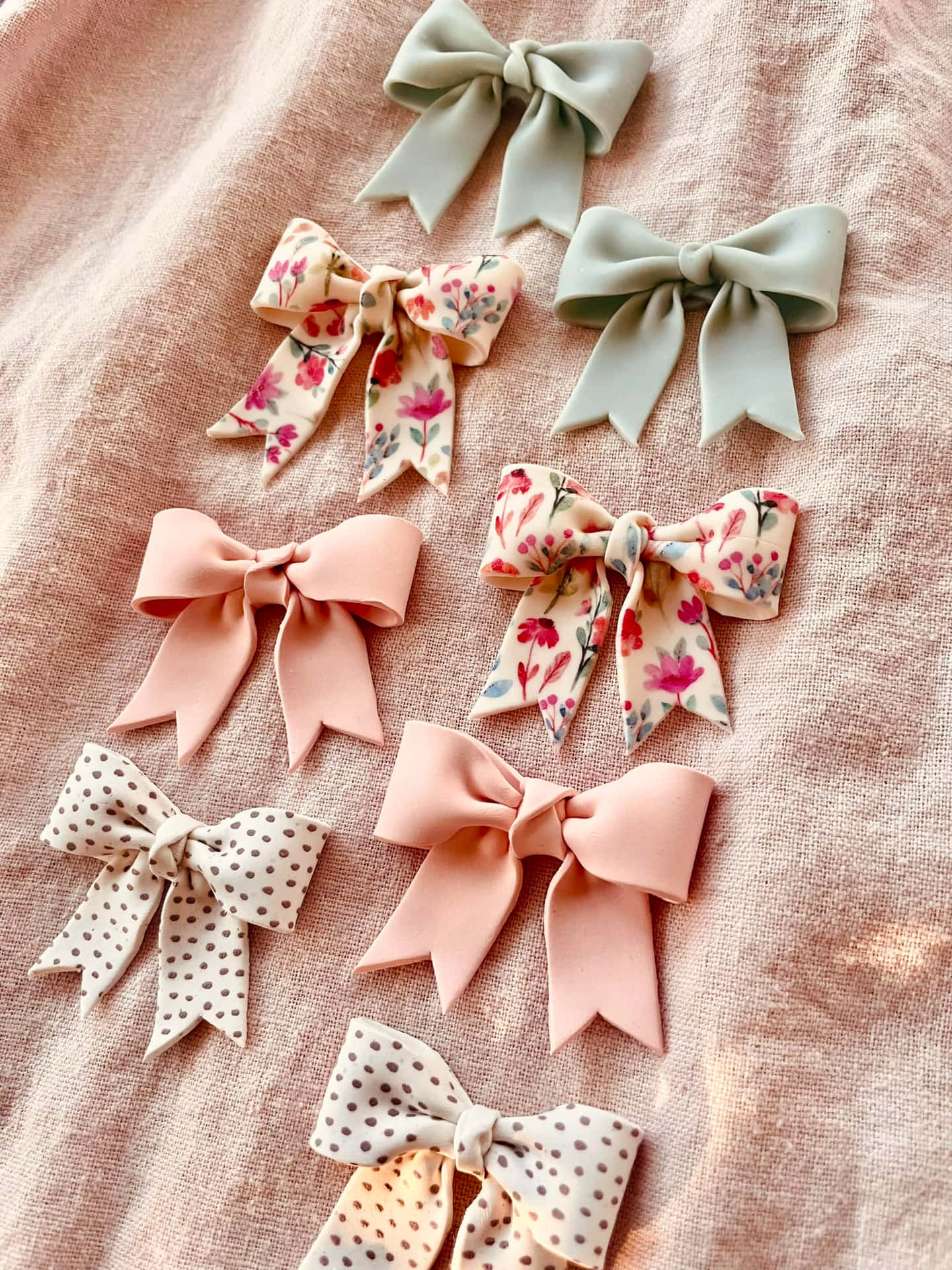 Download Assorted Pastel Hair Bows