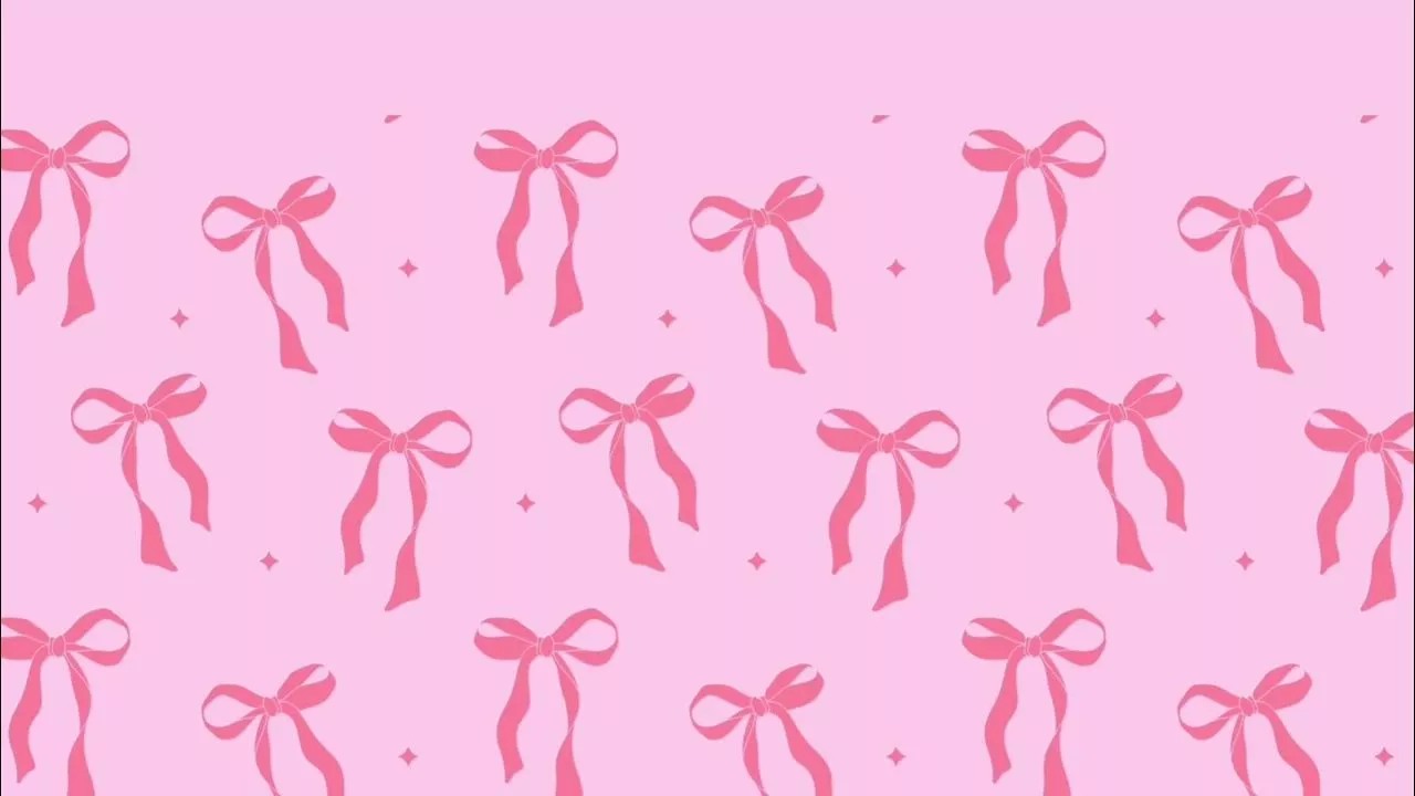 Pastel Pink Coquette Ribbons Aesthetic