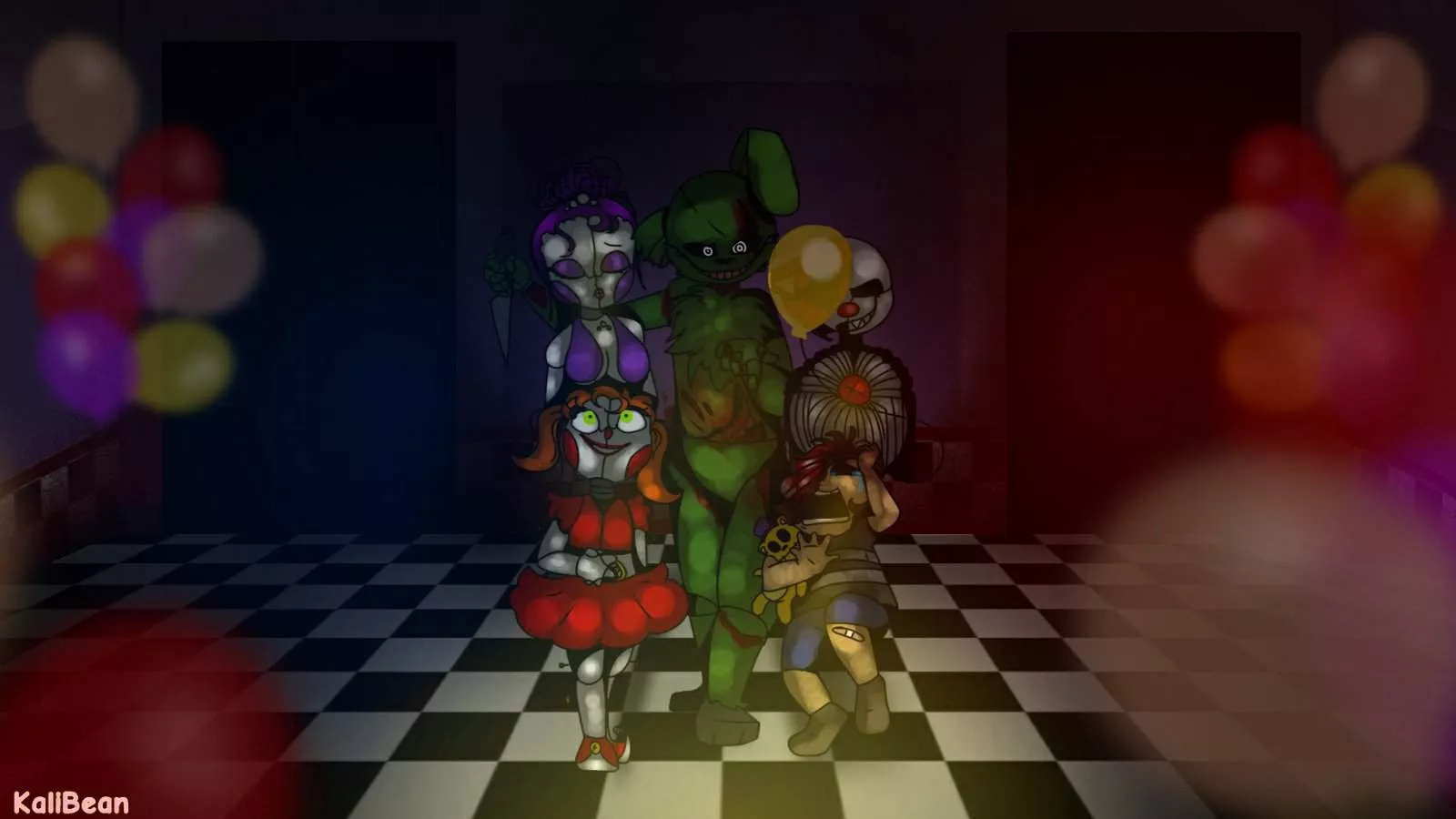 The Afton Family (Re Draw). Five