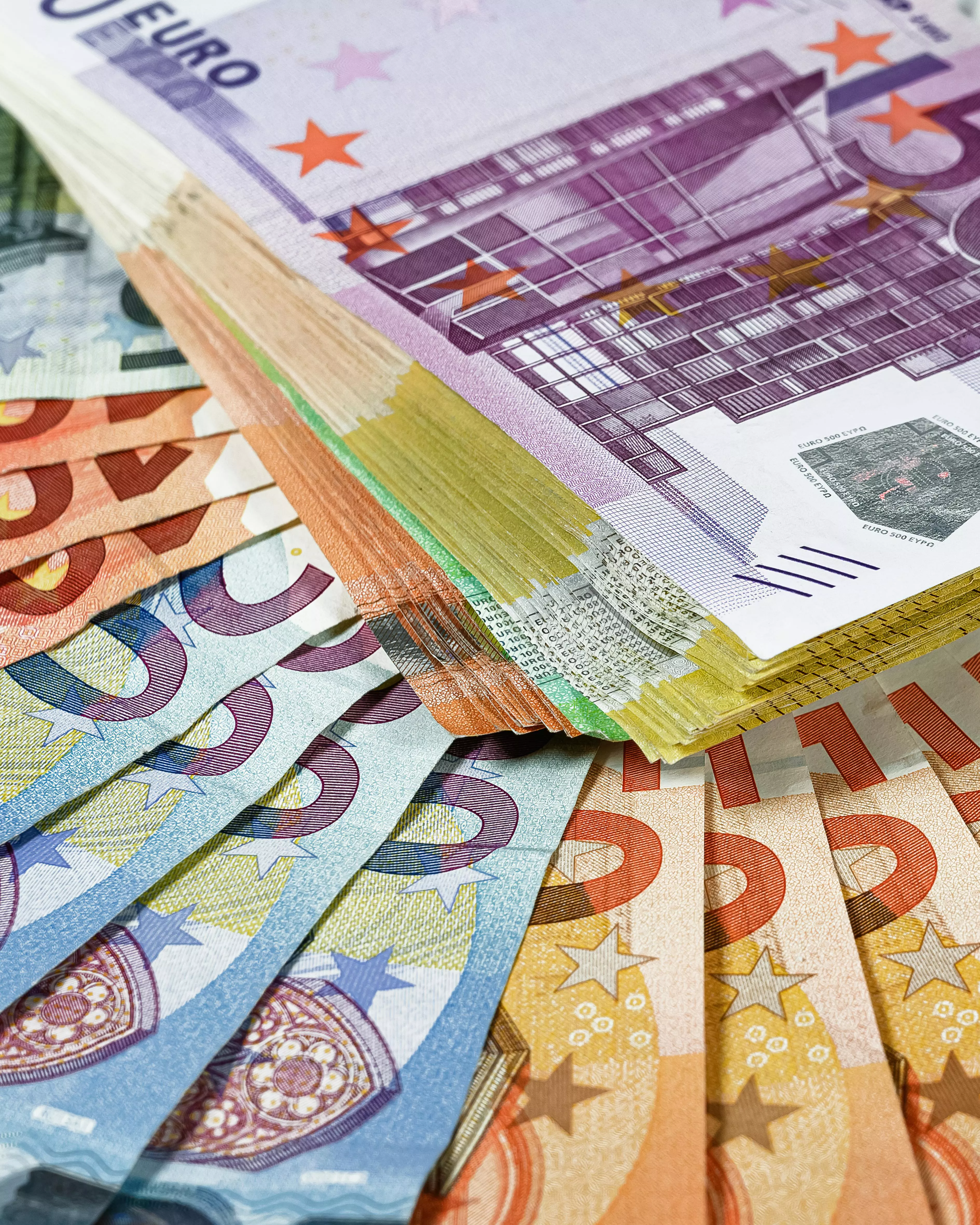 Close up of Euro Money · Free