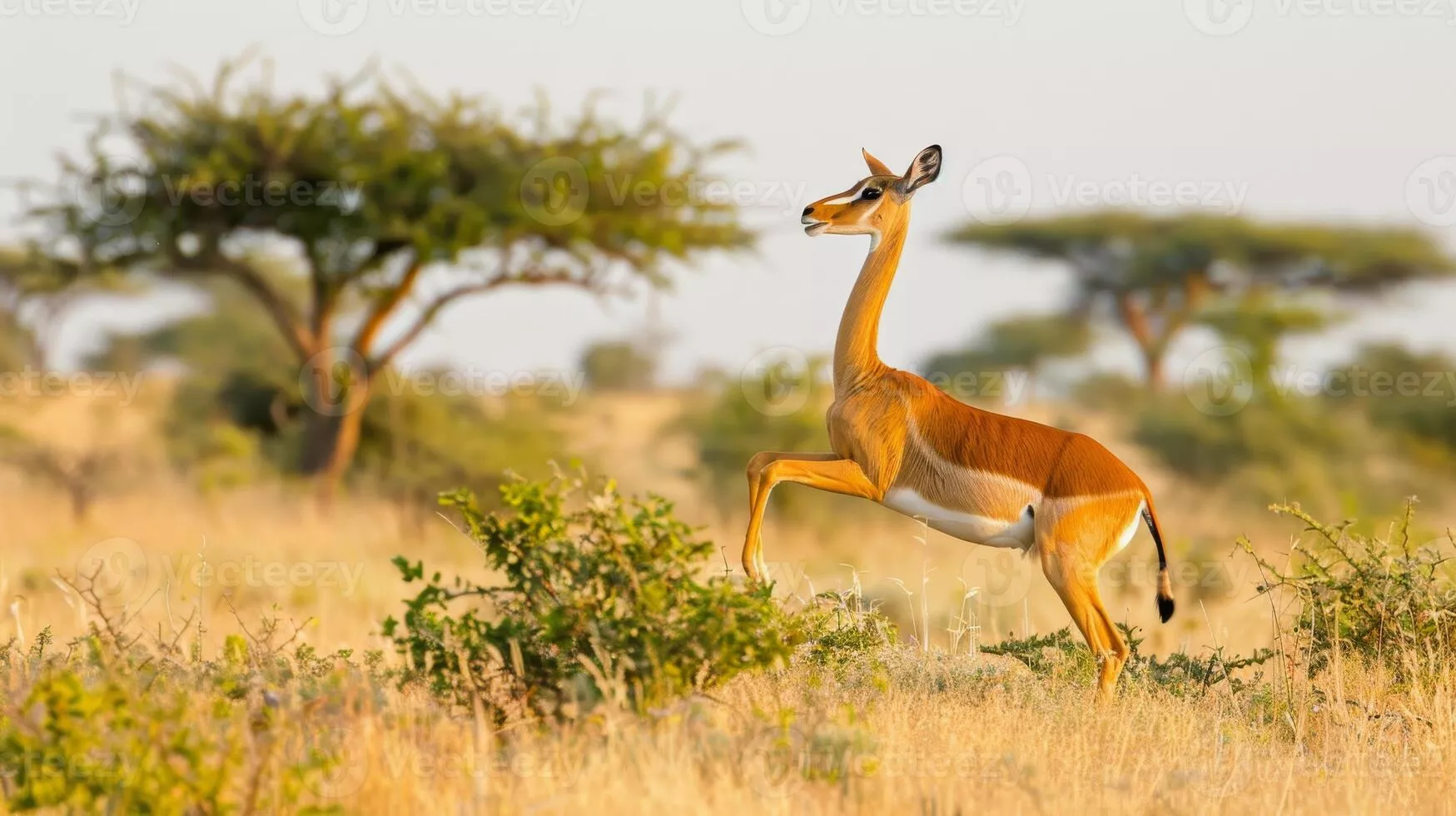 African Savanna Wildlife Nature Scene
