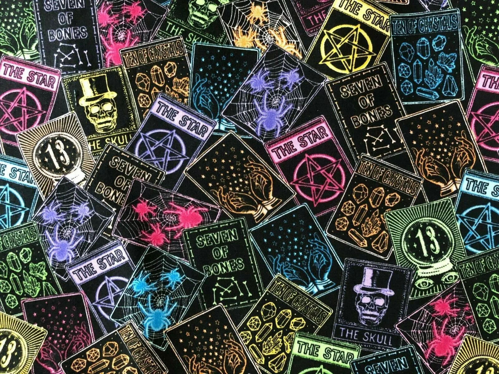 Halloween Neon Fortune Teller Tarot