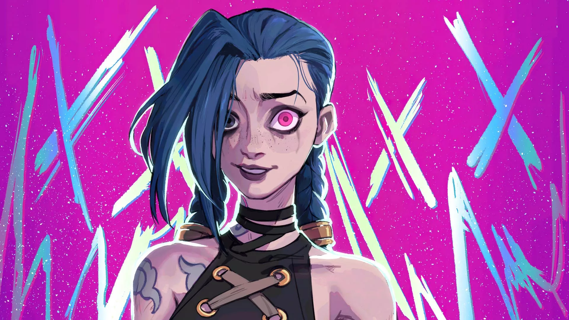 Jinx Arcane X Marks Background