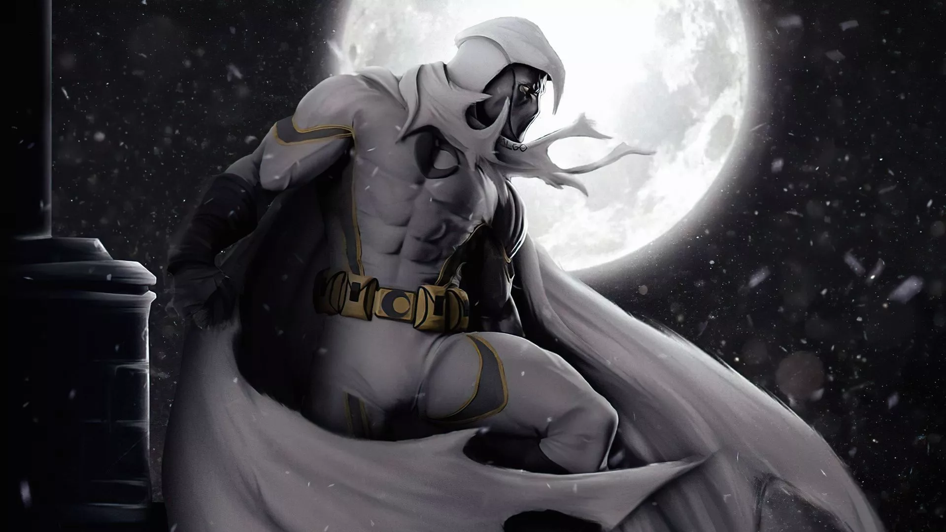 Moon Knight Superhero Digital Art