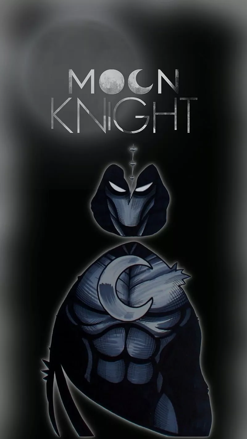 Moon knight, moonlight, person, night