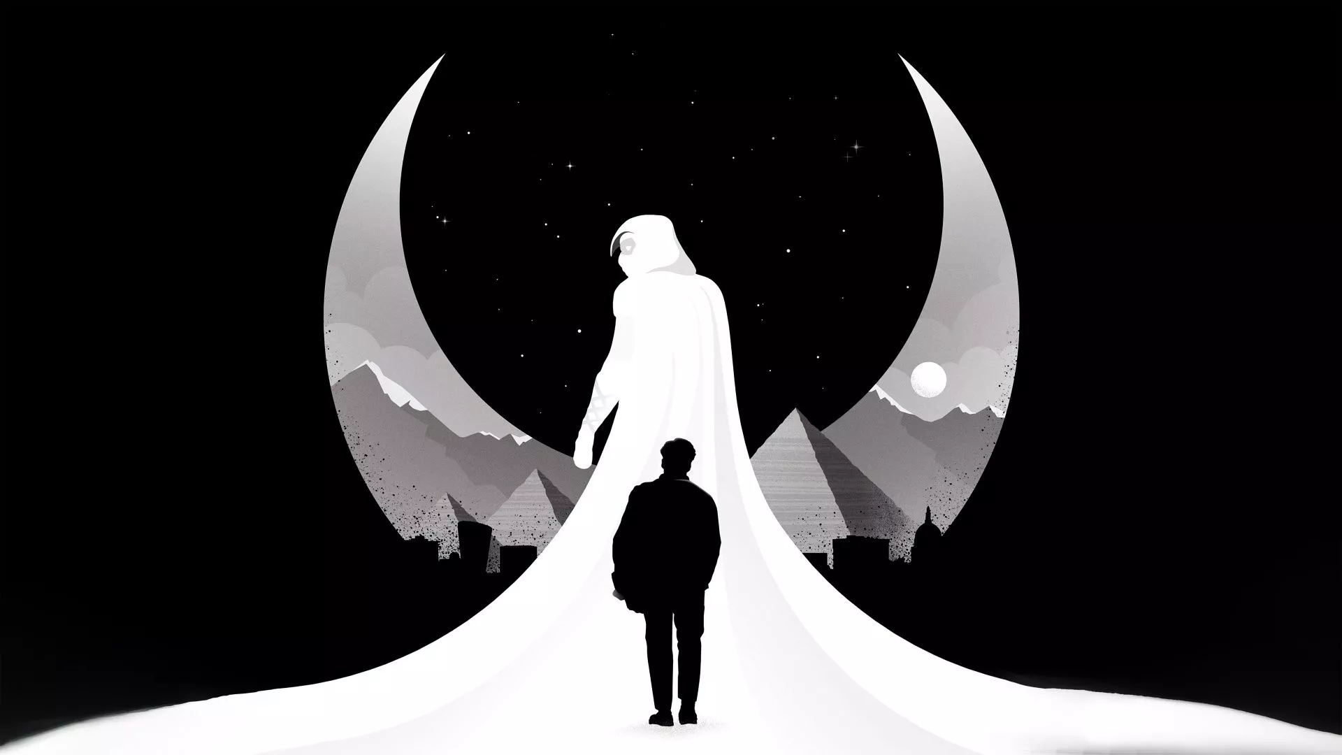 Moon Knight Wallpaper 4K, AMOLED