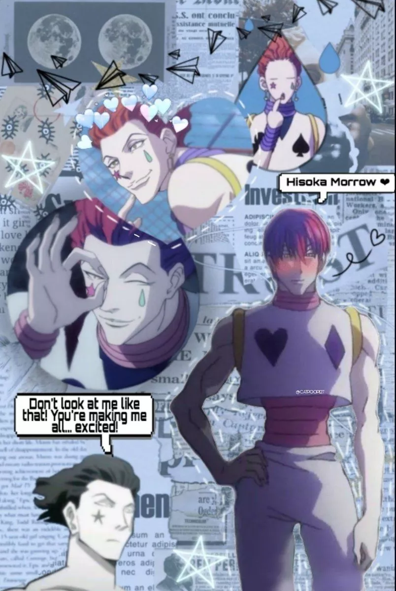 BLUE HISOKA WALLPAPER EDIT