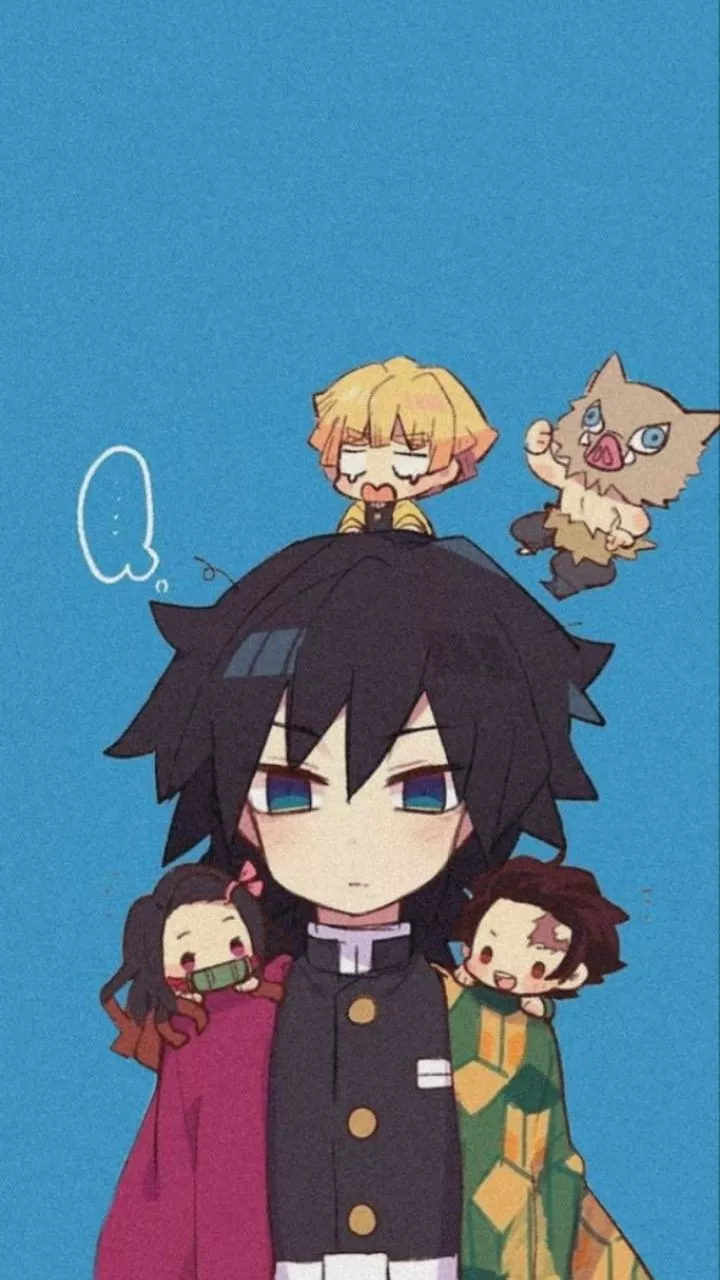 demon slayer, inosuke, nezuko, tanjiro