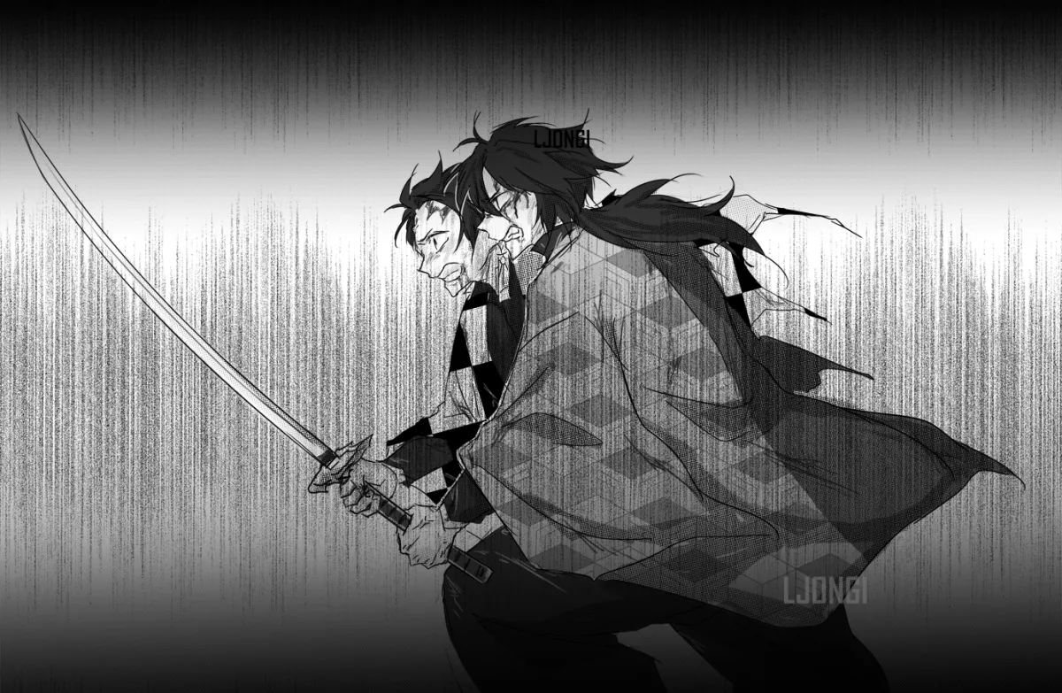 Tanjiro and GIyu Ljongi