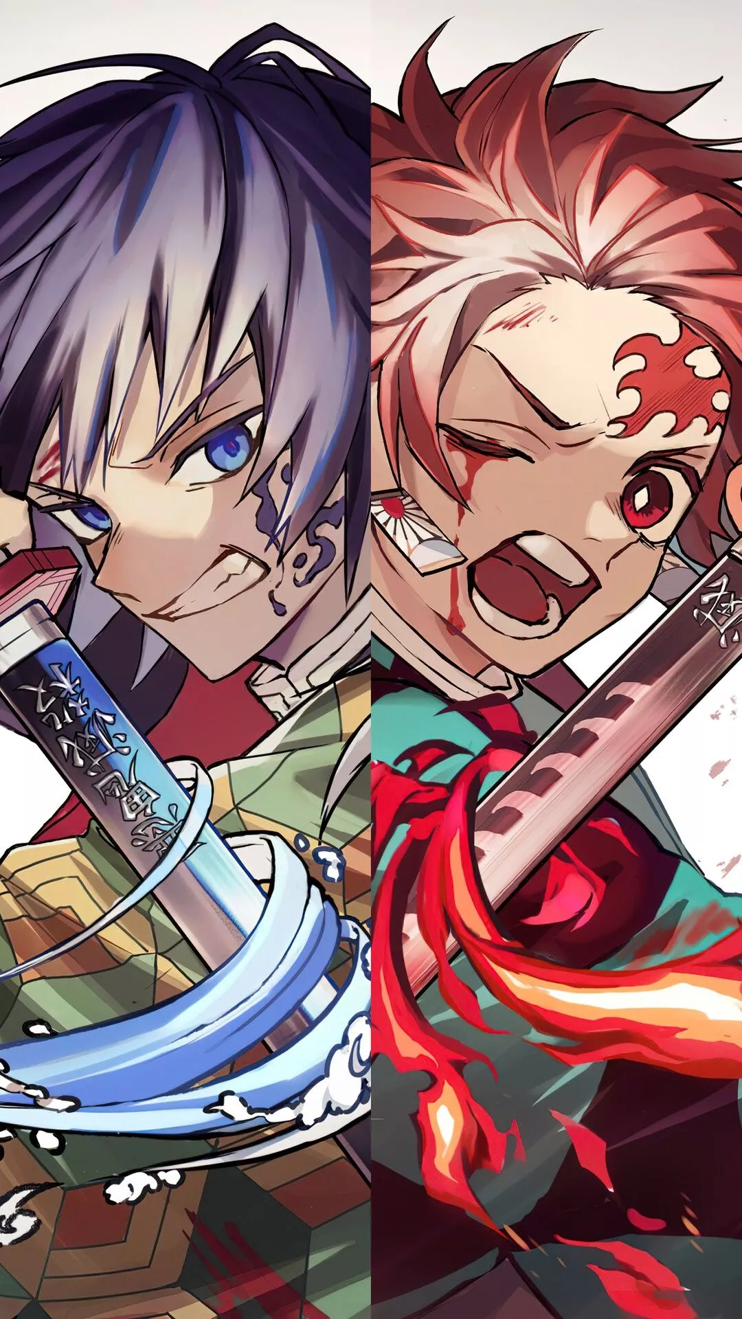 Giyu Tomioka, Tanjiro Kamado, Demon