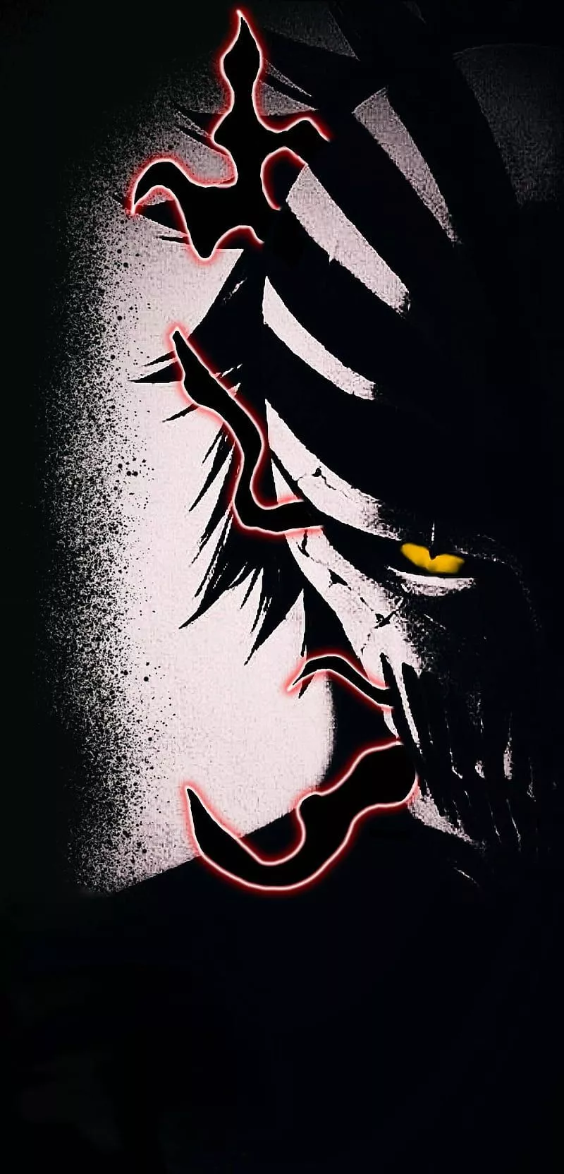Hollow, anime, black, bleach, ichigo