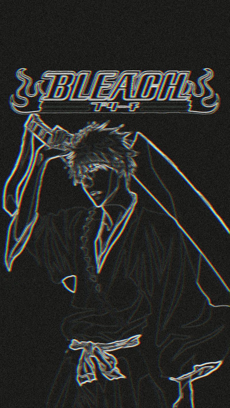 Bleach, anime, best, black, glitch