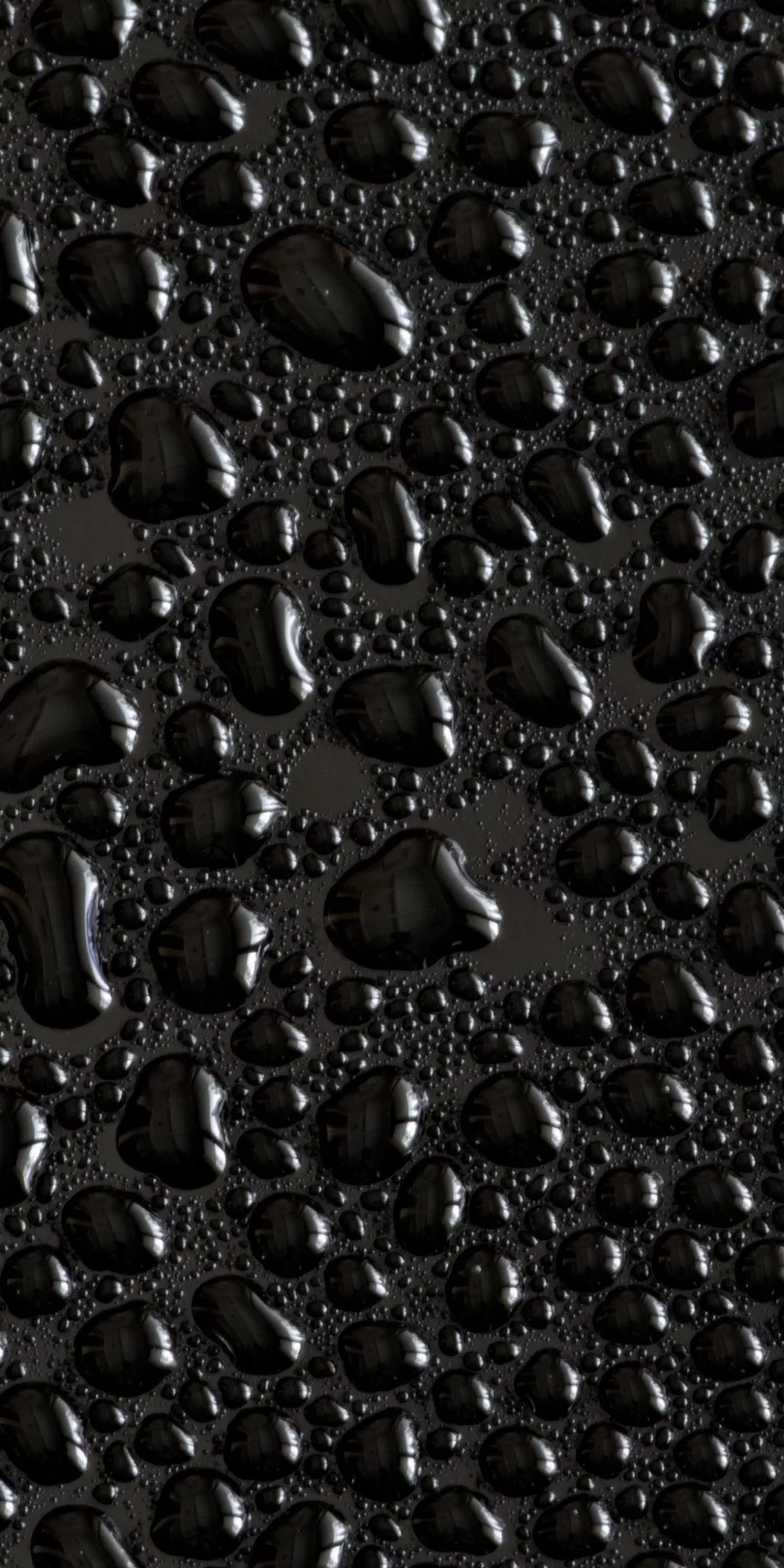 Water droplets Wallpaper 4K, Black