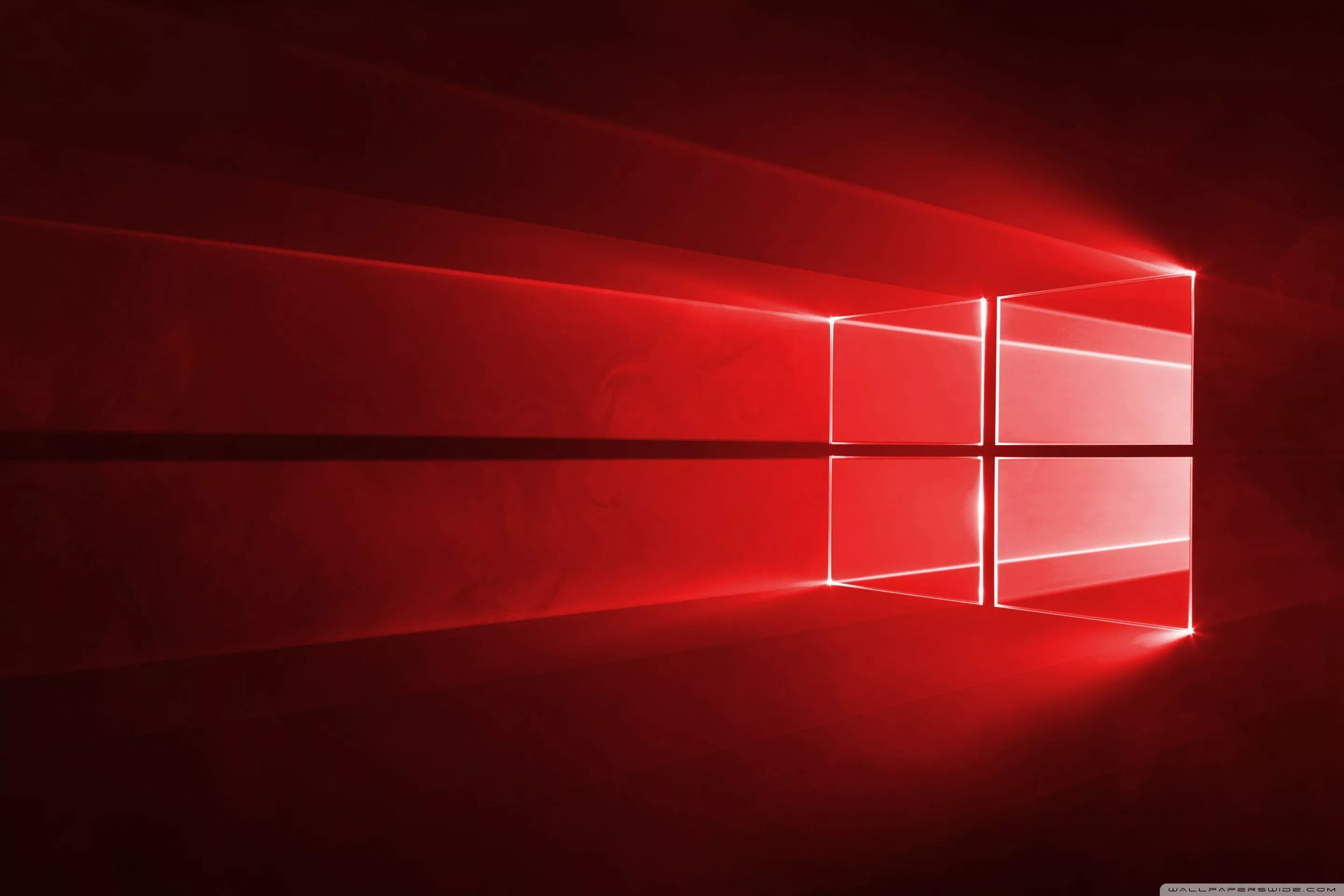 Windows 10 Red in 4K Ultra HD Wallpaper