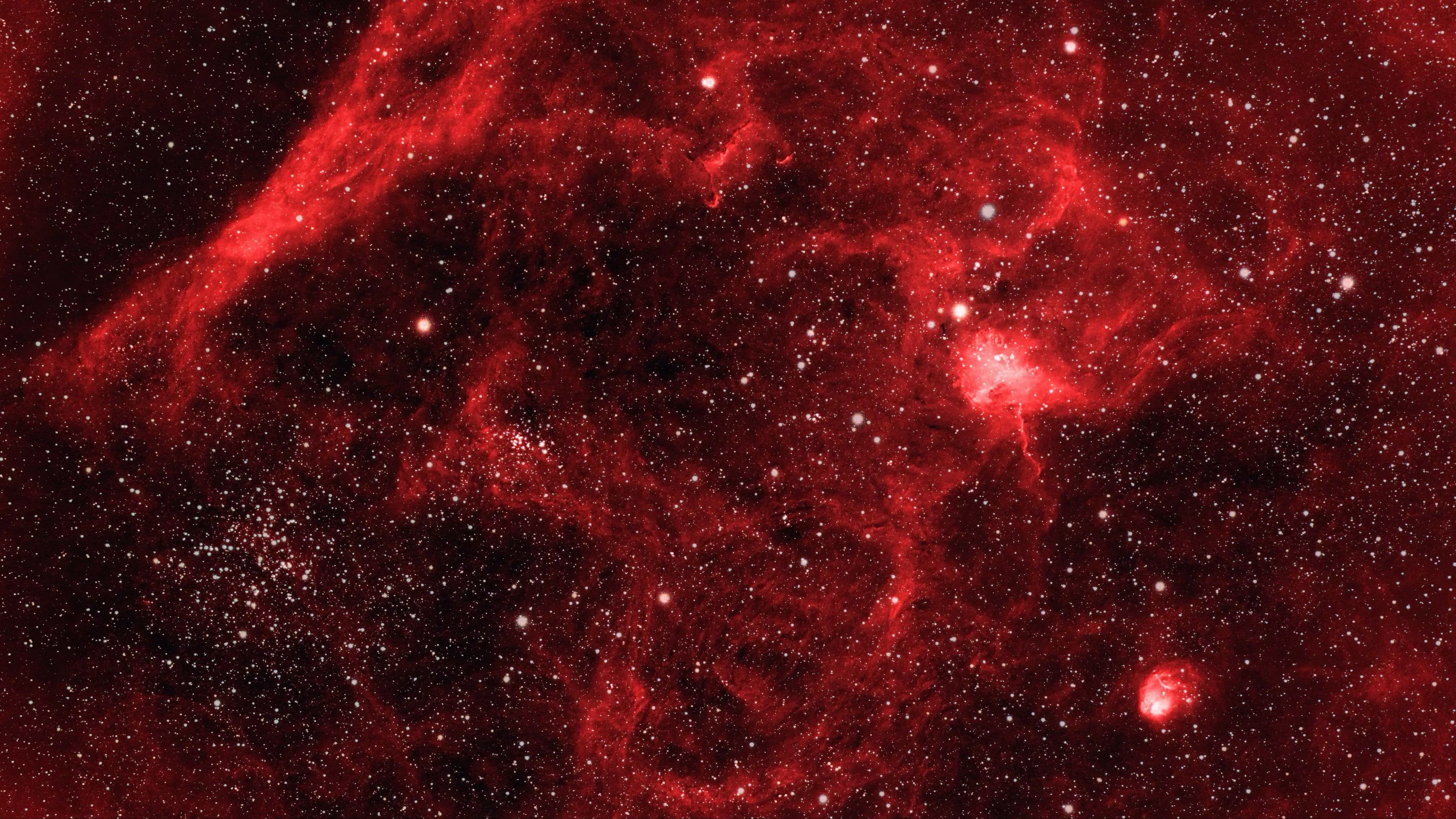 Red Nebula Stars Gpace Galaxy Sky