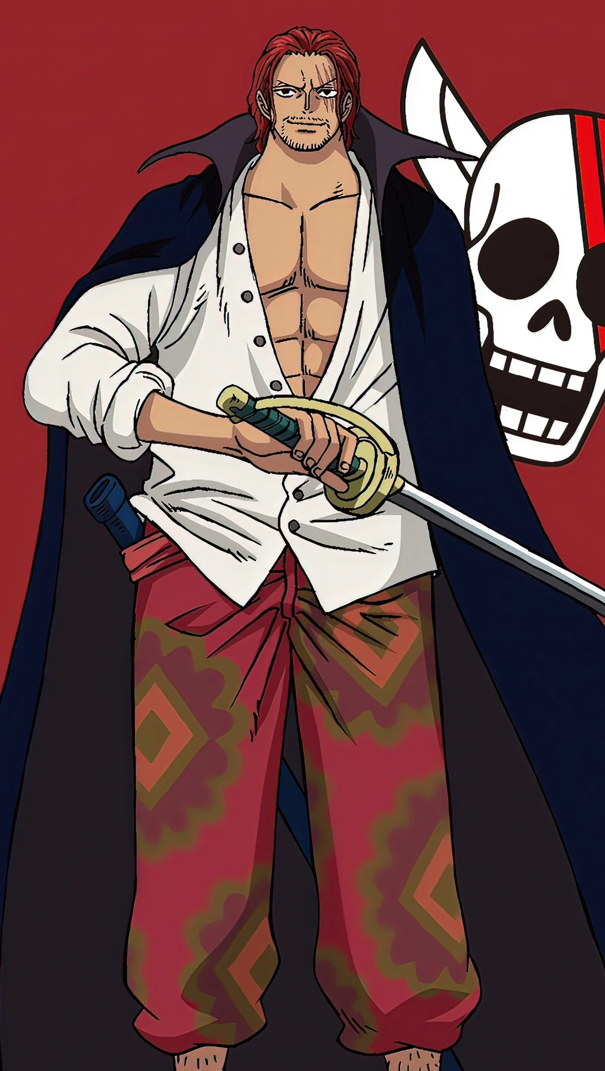 Shanks from One Piece Anime Wallpaper 4k for iPhone and Mobile Phone
