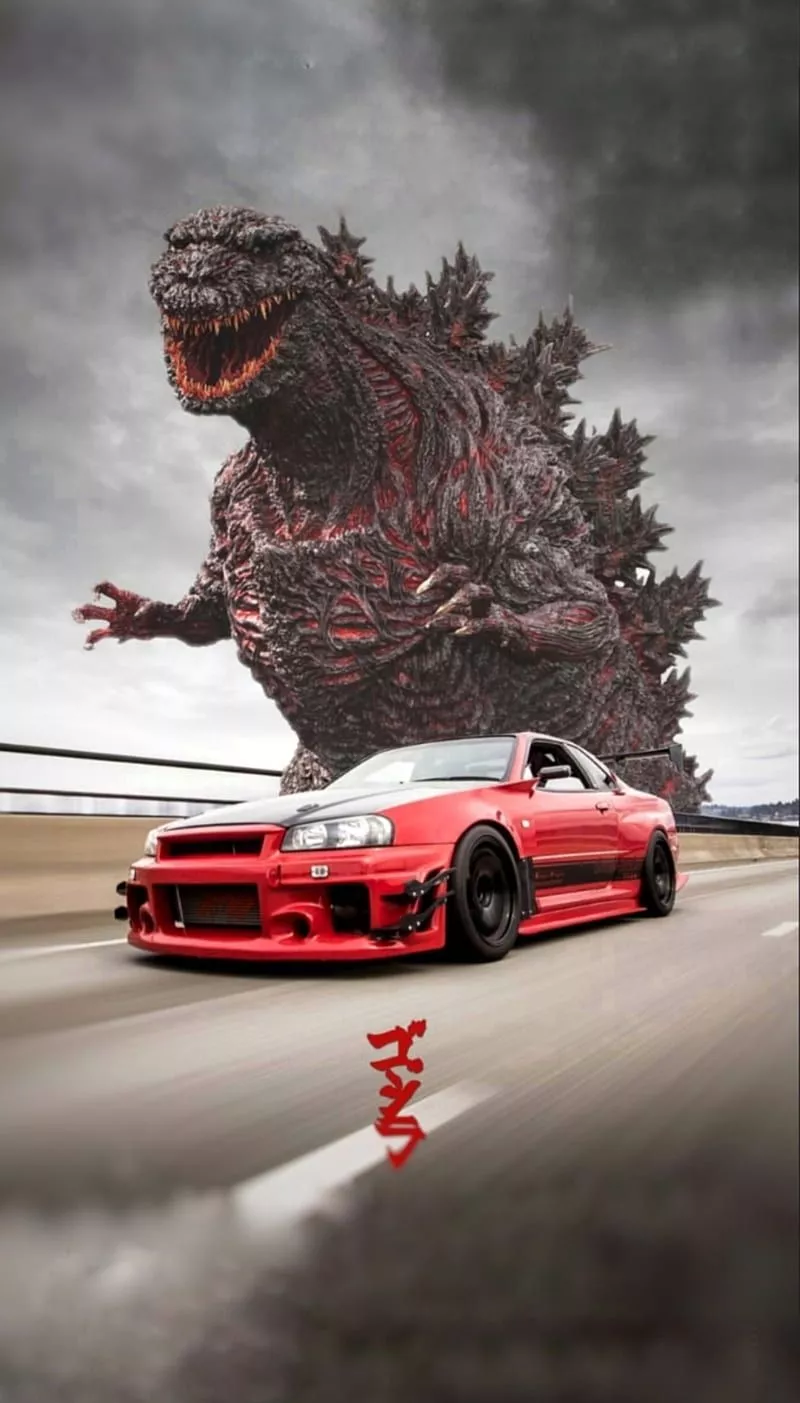 Nissan Skyline R34, godzilla, gtr, HD phone wallpaper