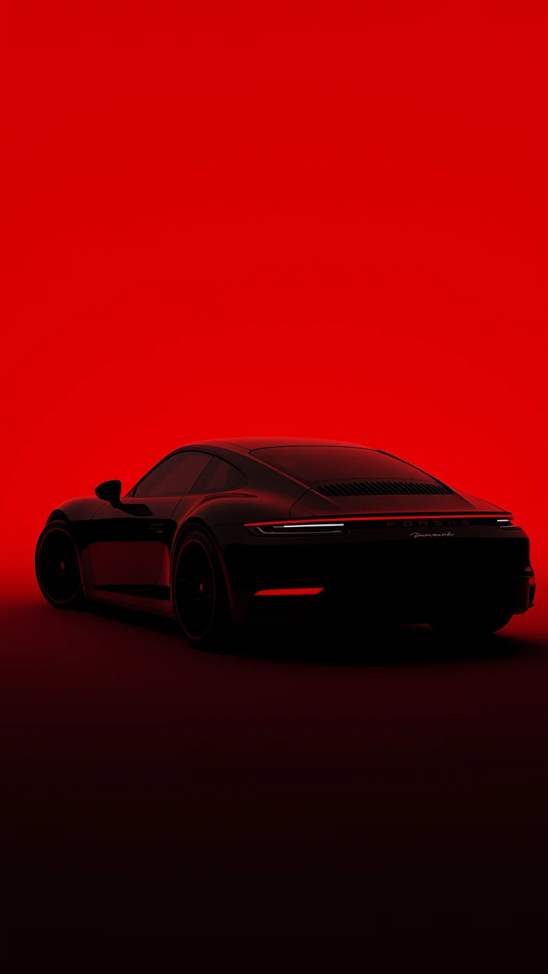 Porsche.Rich Dark Car Mobile Wallpaper