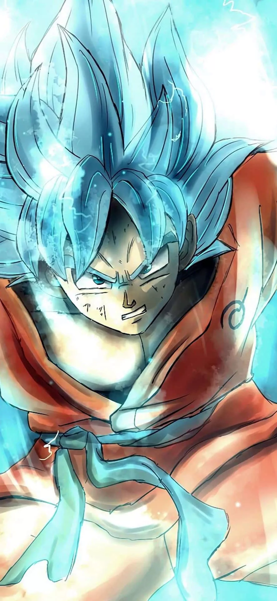 Download Goku Super Saiyan God Dragon Ball Super iPhone Wallpaper