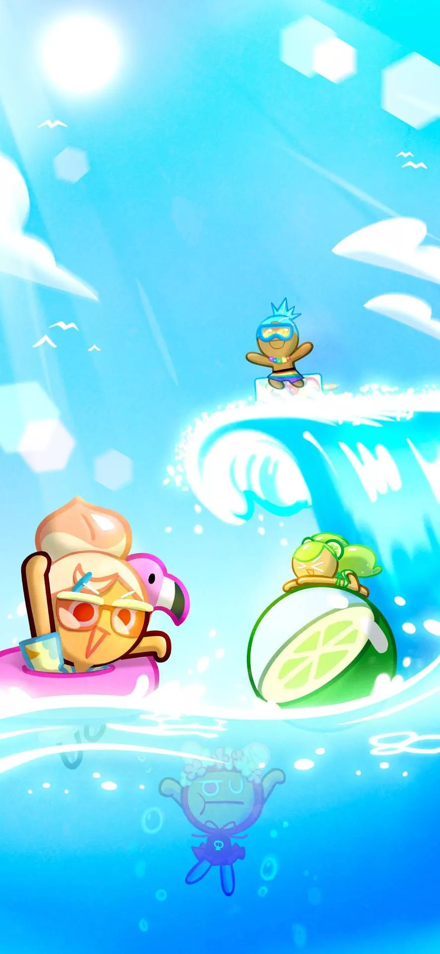 Cookie Run Kingdom Swimming Wallpaper