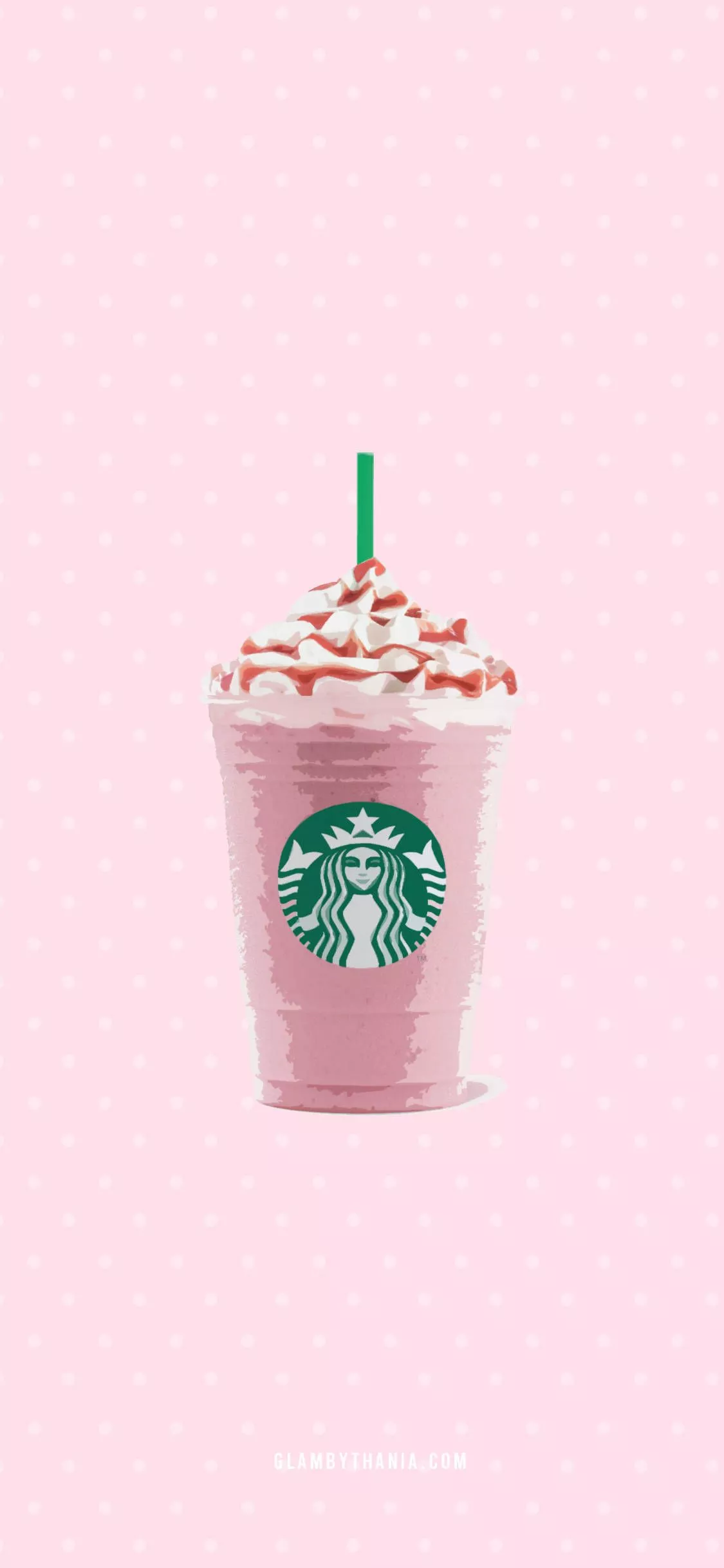 Bright Pinky Starbucks iPhone Wallpaper