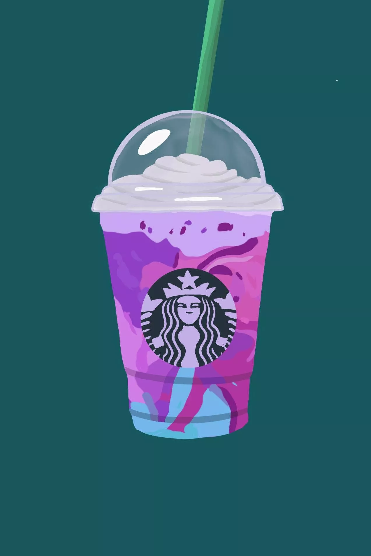 Galaxy Starbucks iPhone Wallpaper