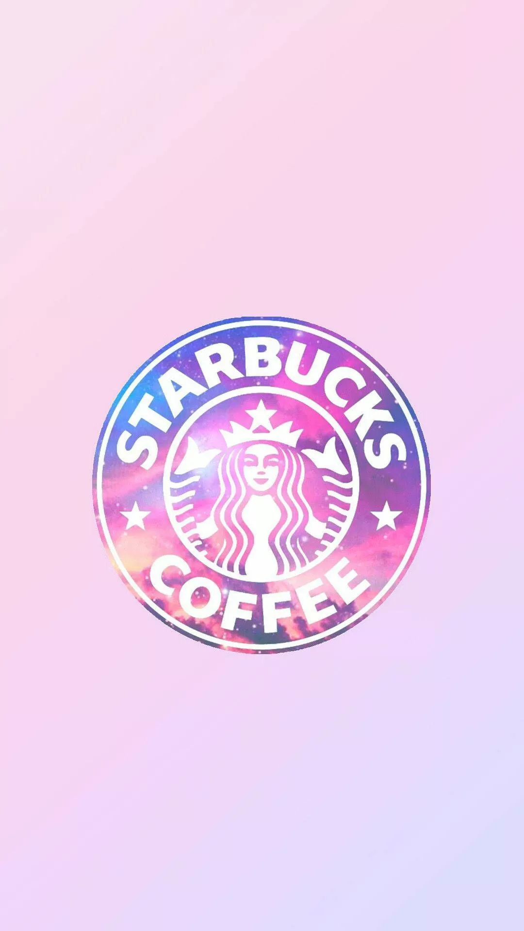 Simple Pink Starbucks iPhone Wallpaper