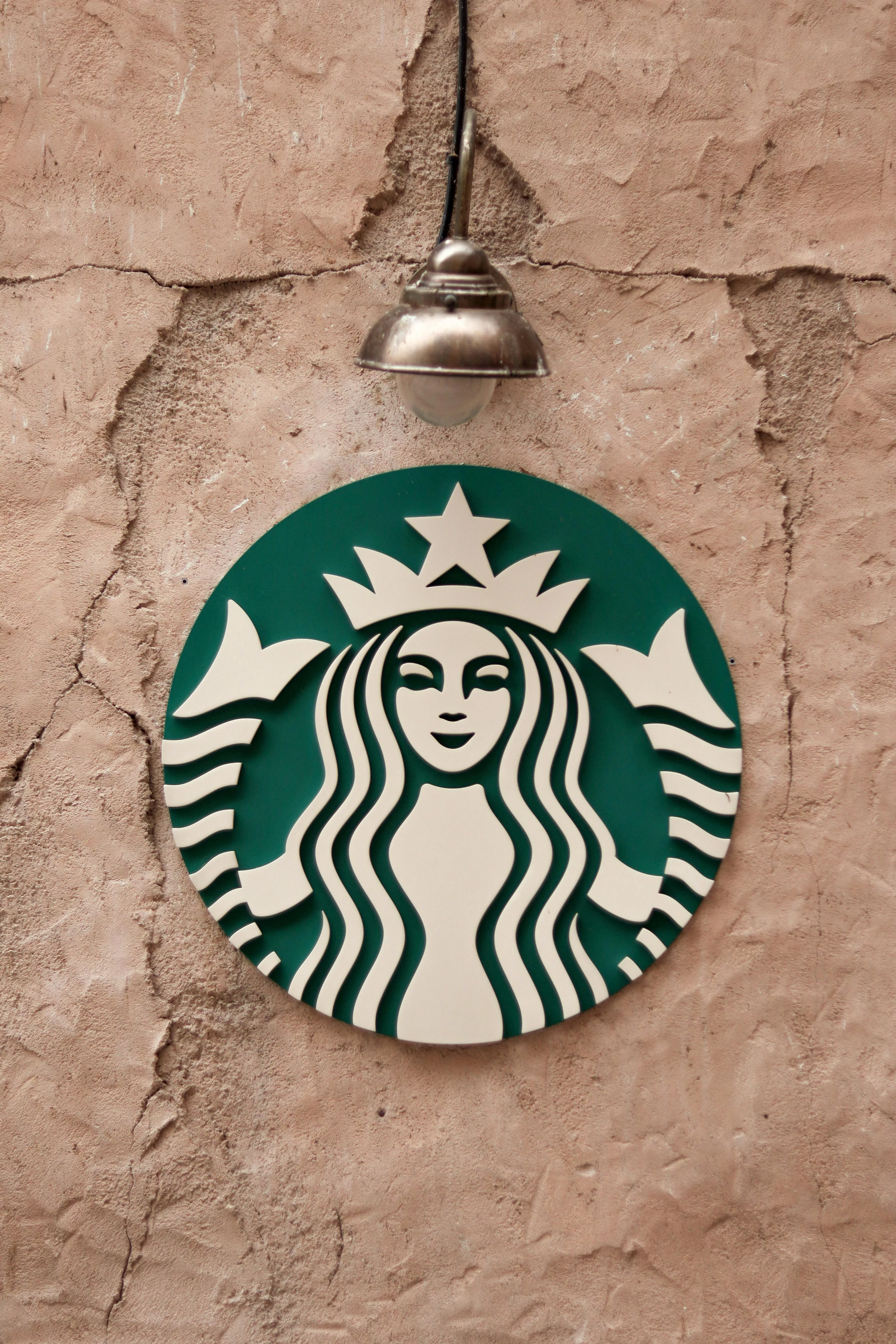 Starbucks Logo on the Building Facade